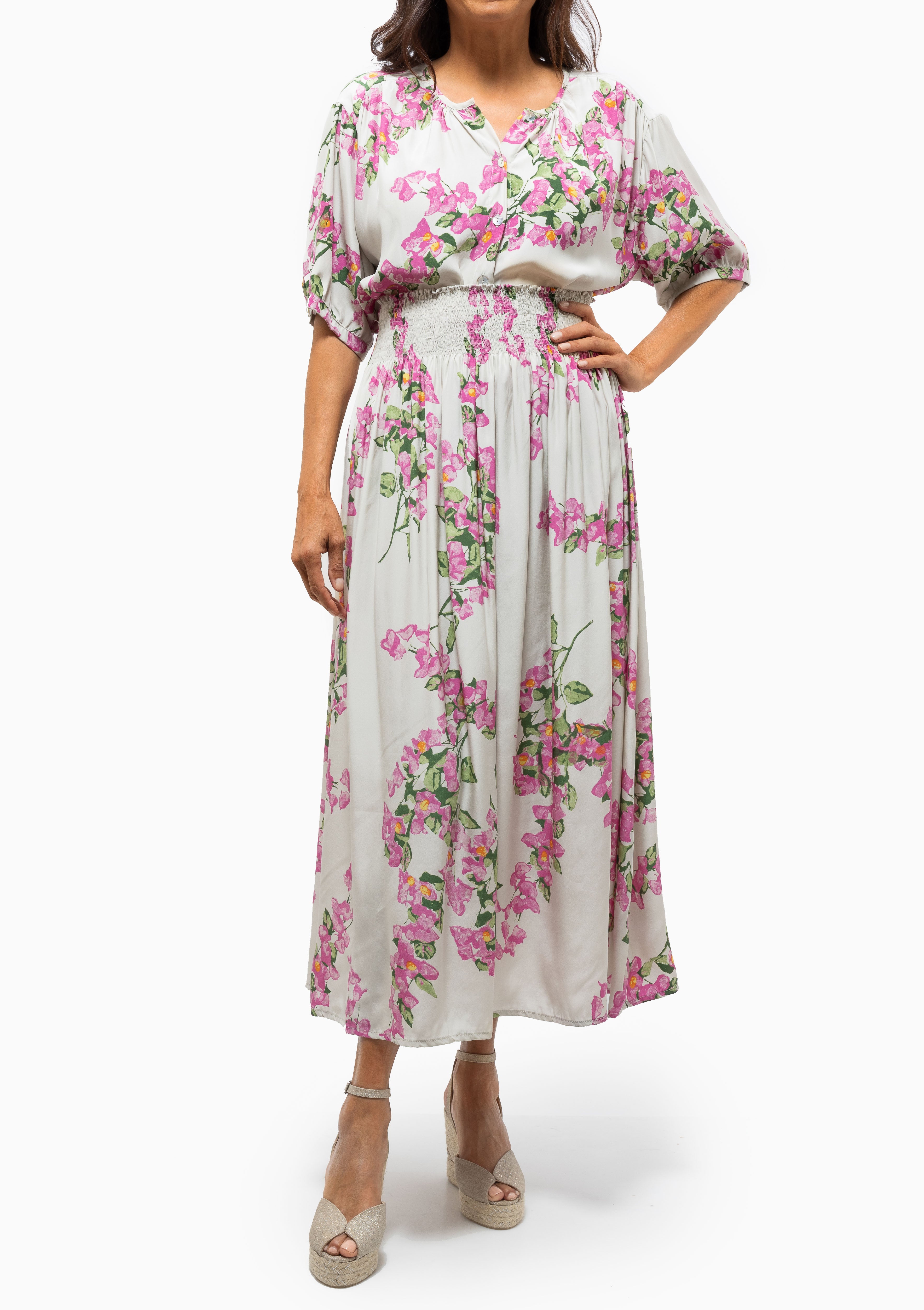 Bella Skirt | Bougainvillea Mother of Pearl