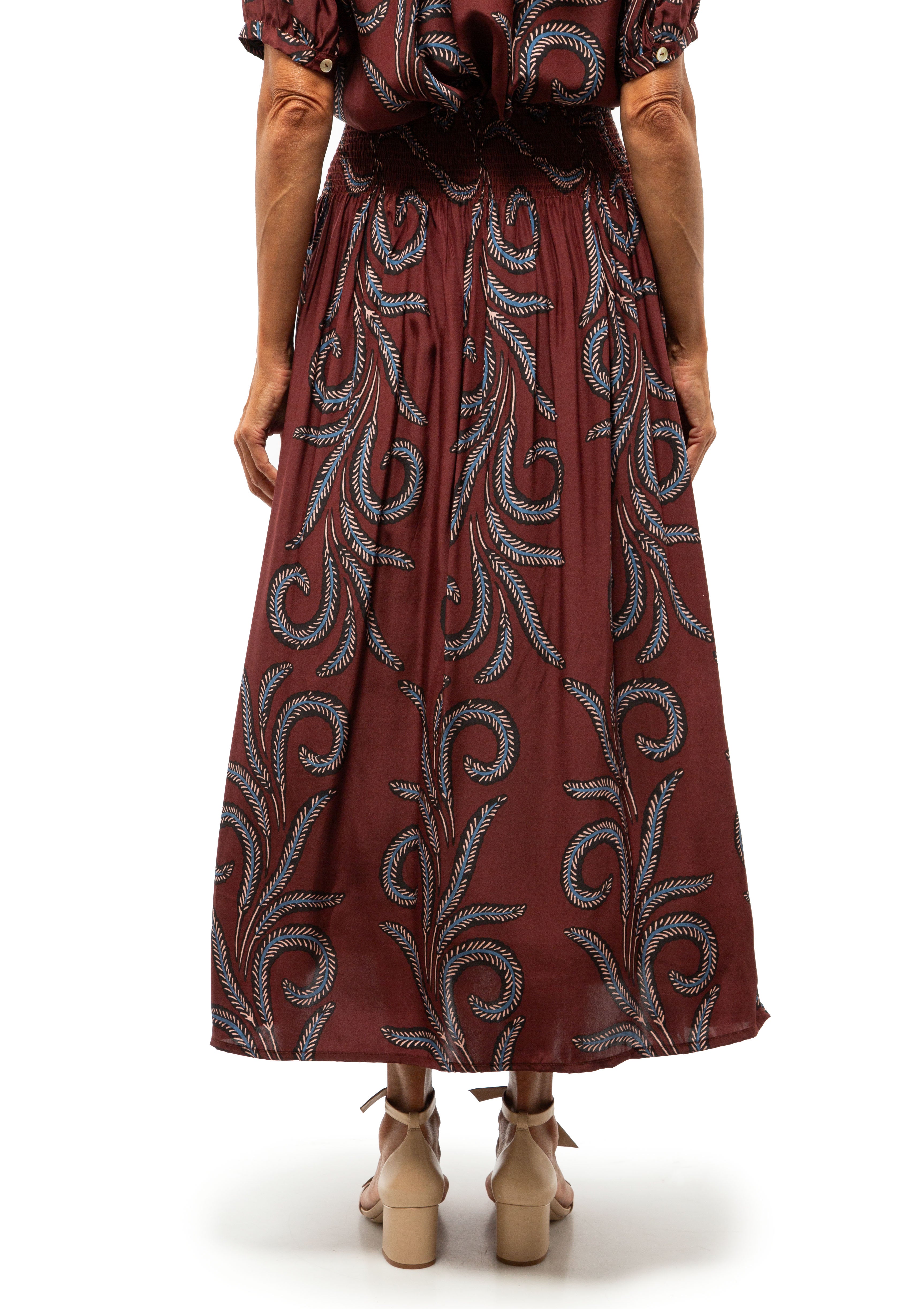 Bella Skirt | Feather Bordeaux