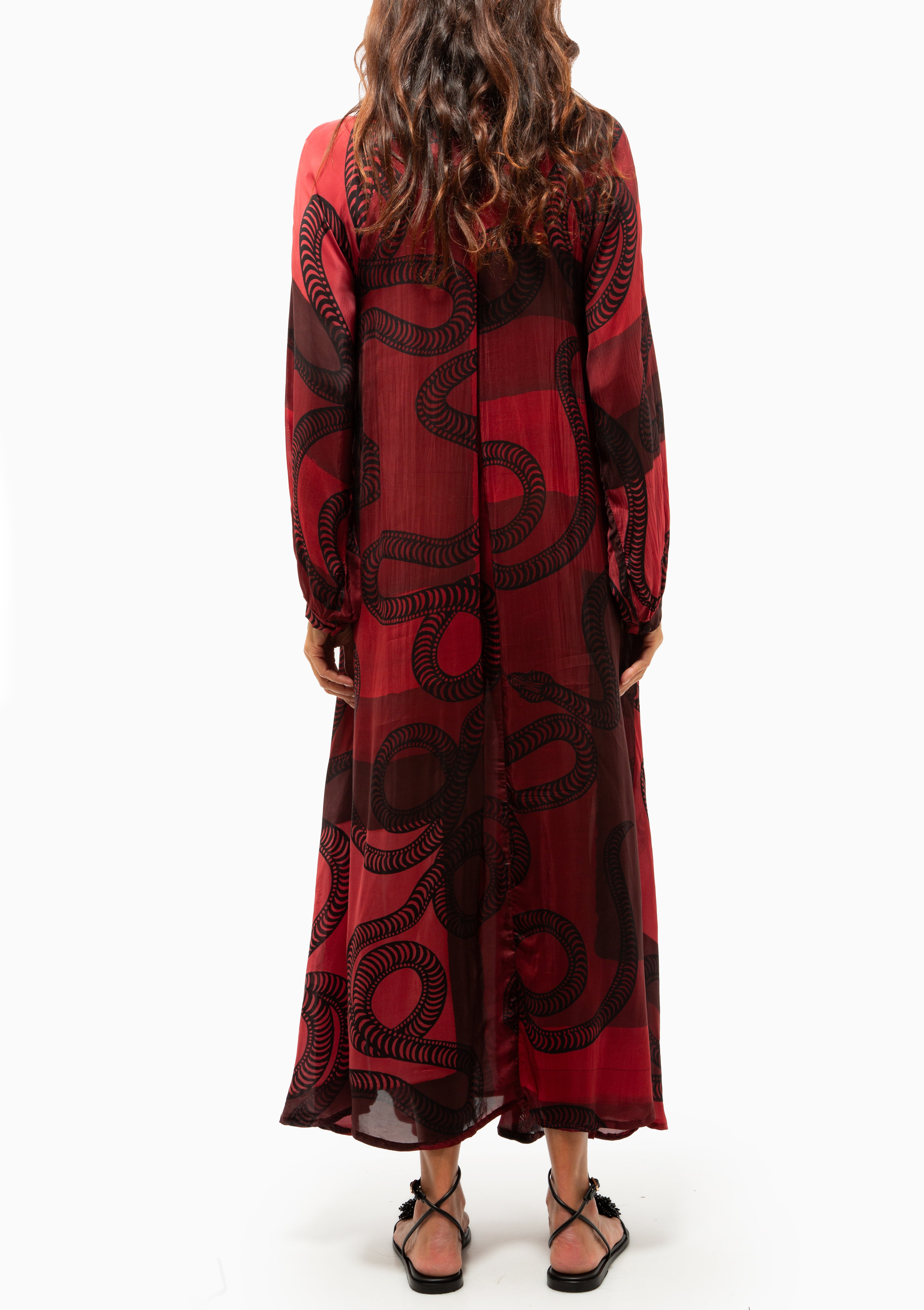 Fiore Maxi | Ament Snake Oxblood