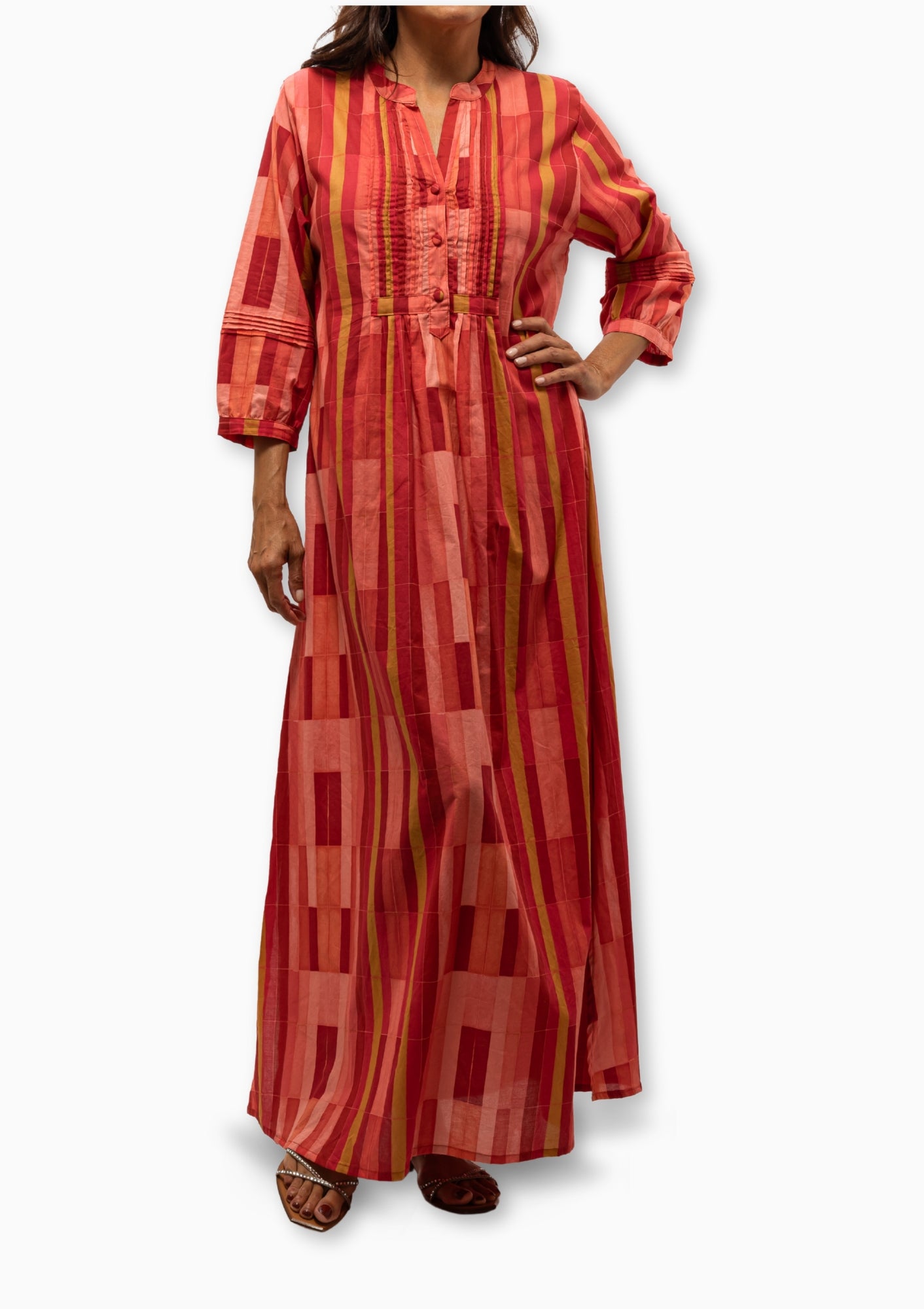 Sammie Maxi | Sea Glass Cotton Coral
