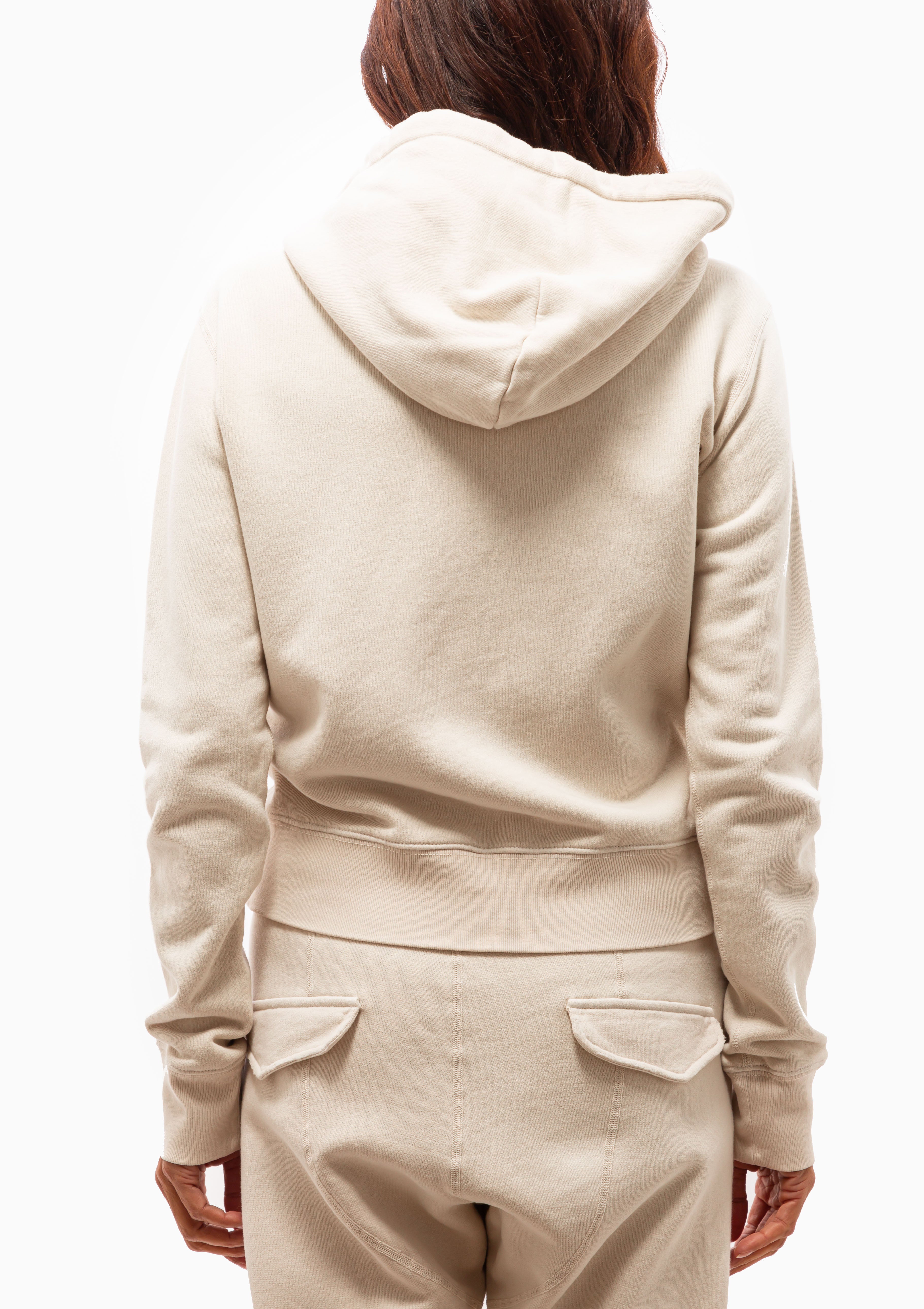 Callie Zip Up Hoodie | Chalk