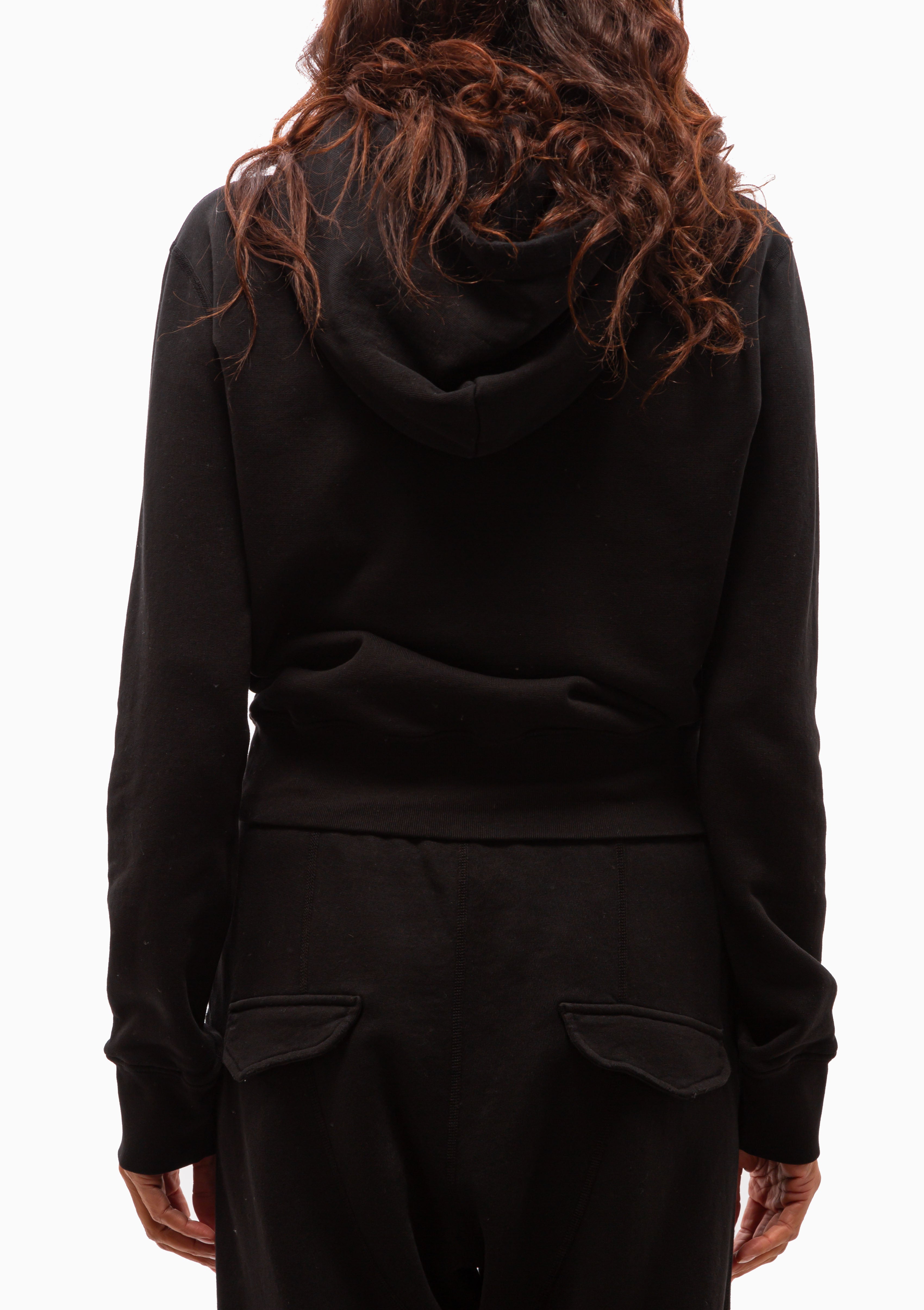 Callie Zip Up Hoodie | Washed Black