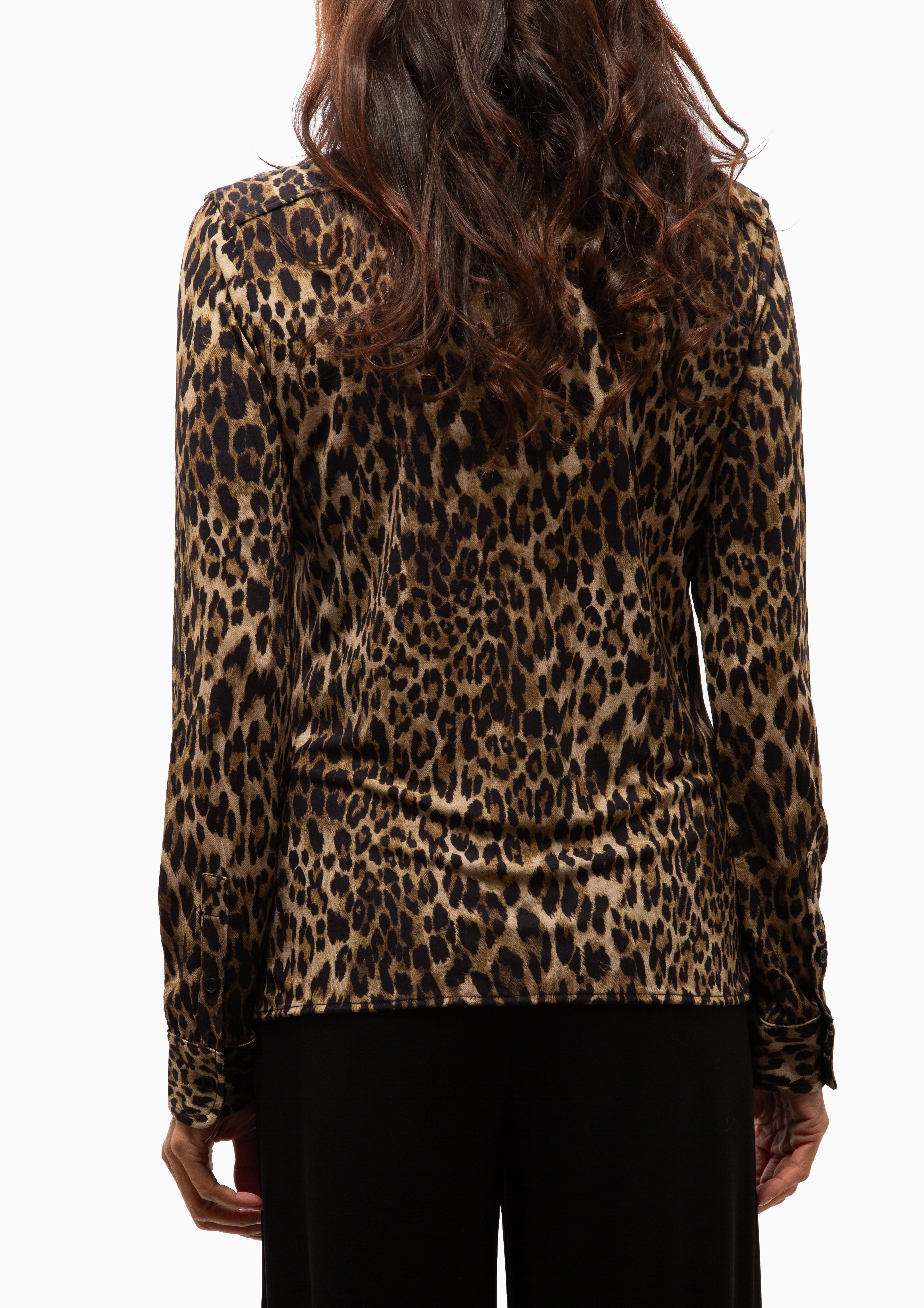 Celestine Shirt | Vintage Leopard Print