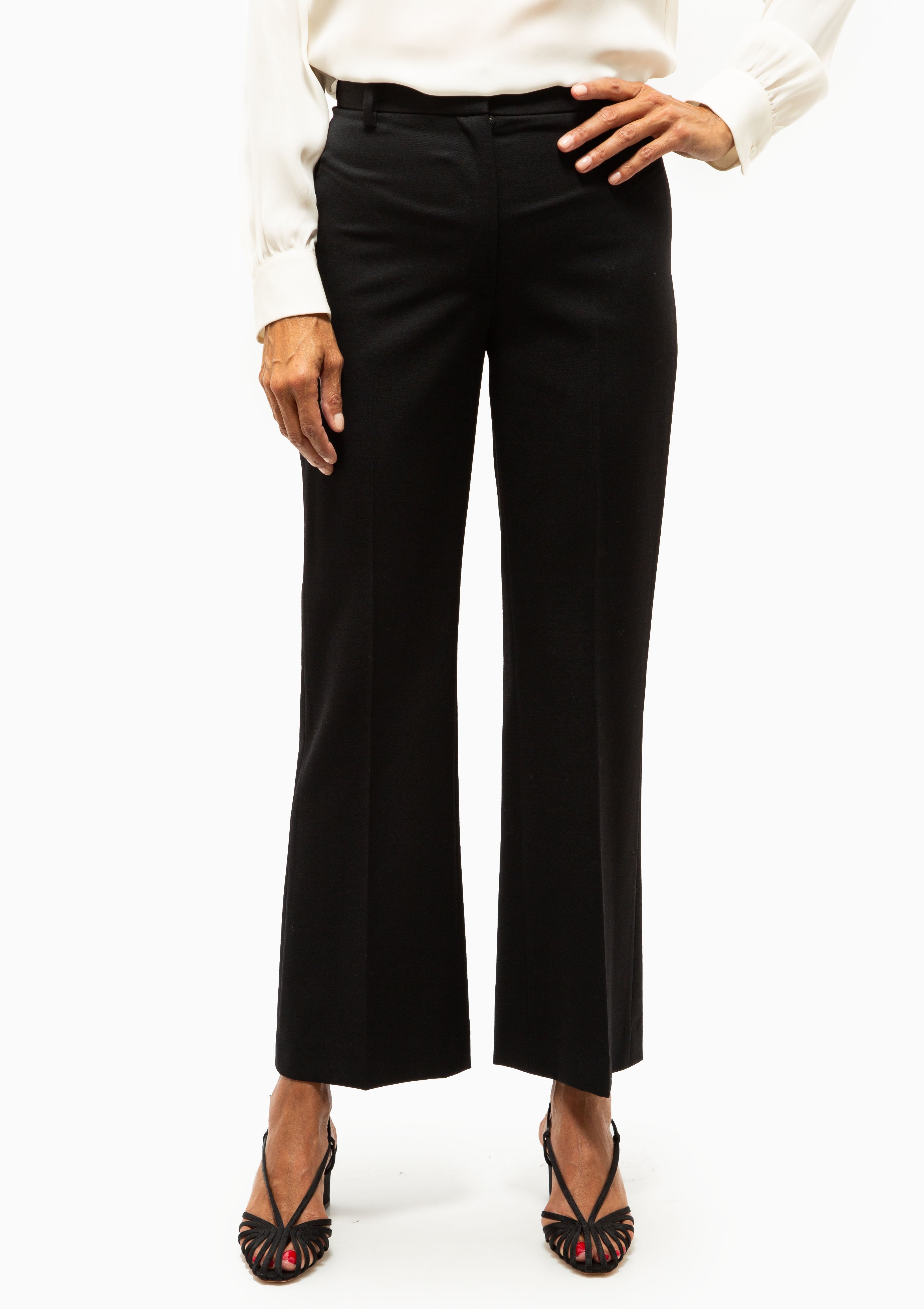 Cropped Corette Pant | Black