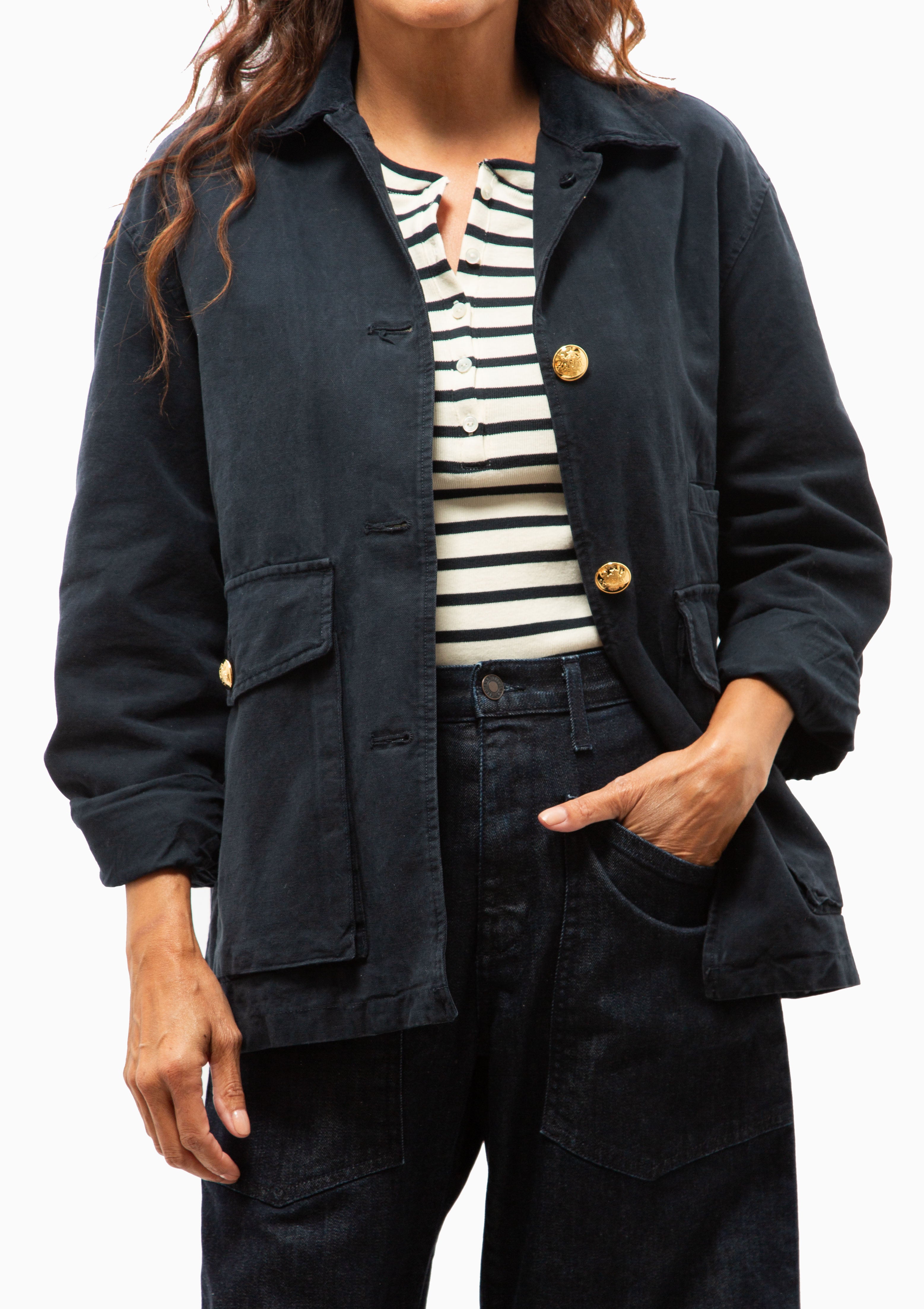 K◆LATNAYLOR THINKTANK ヴィンテージ ジャケット コート Nili Lotan | Devin Coat | Midnight
