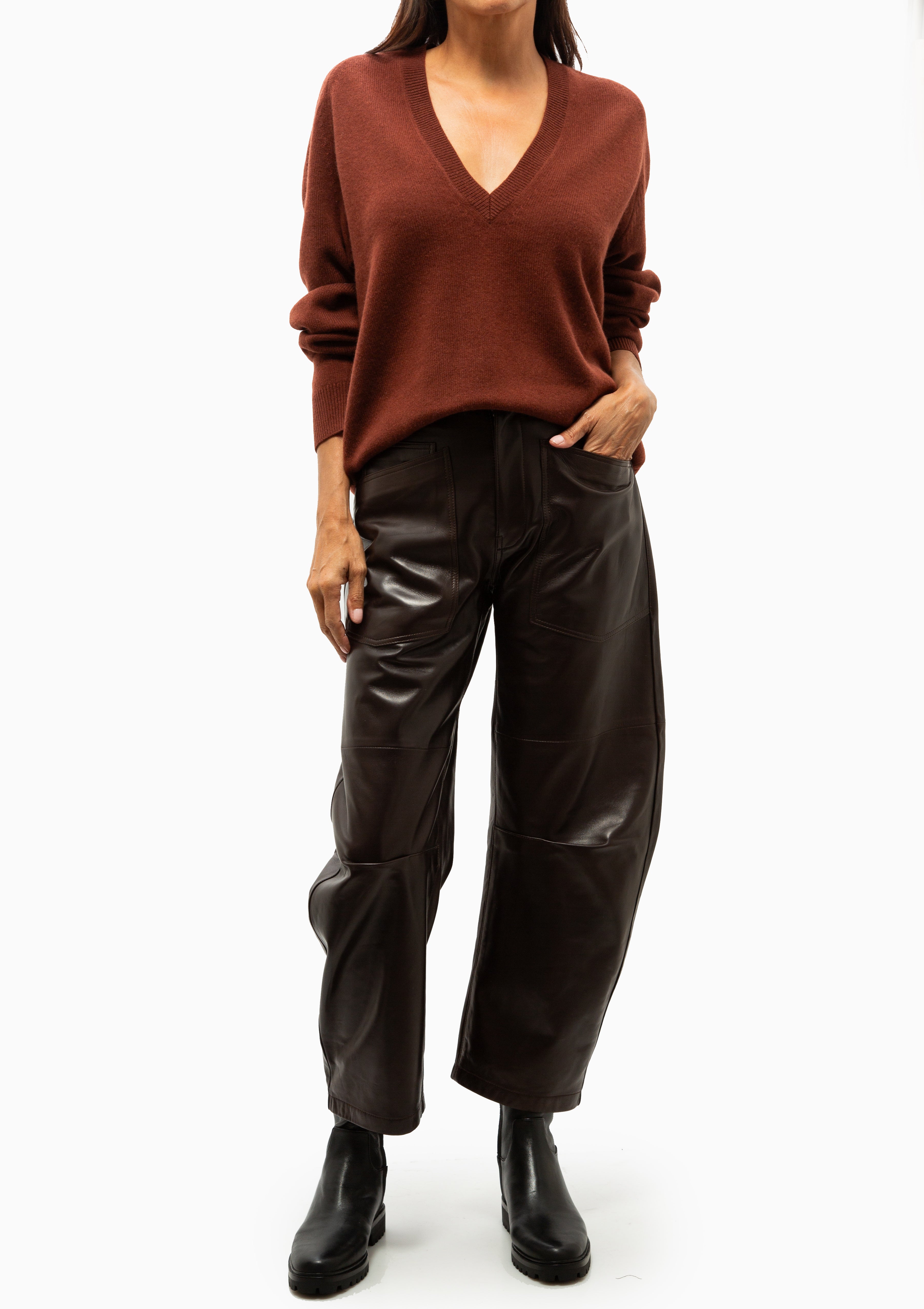 Feron Sweater | Dark Rust