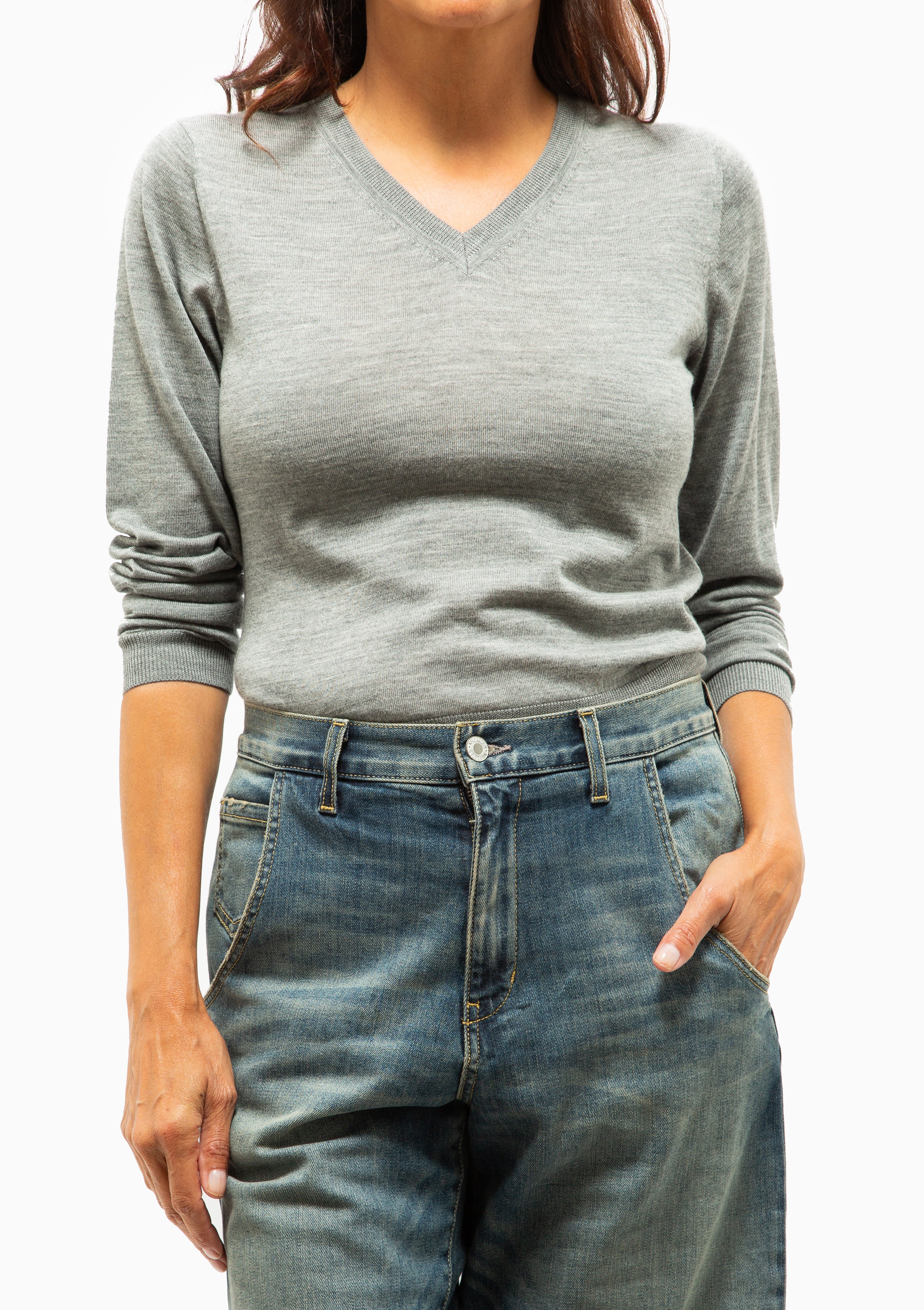Janah Sweater | Medium Grey Melange
