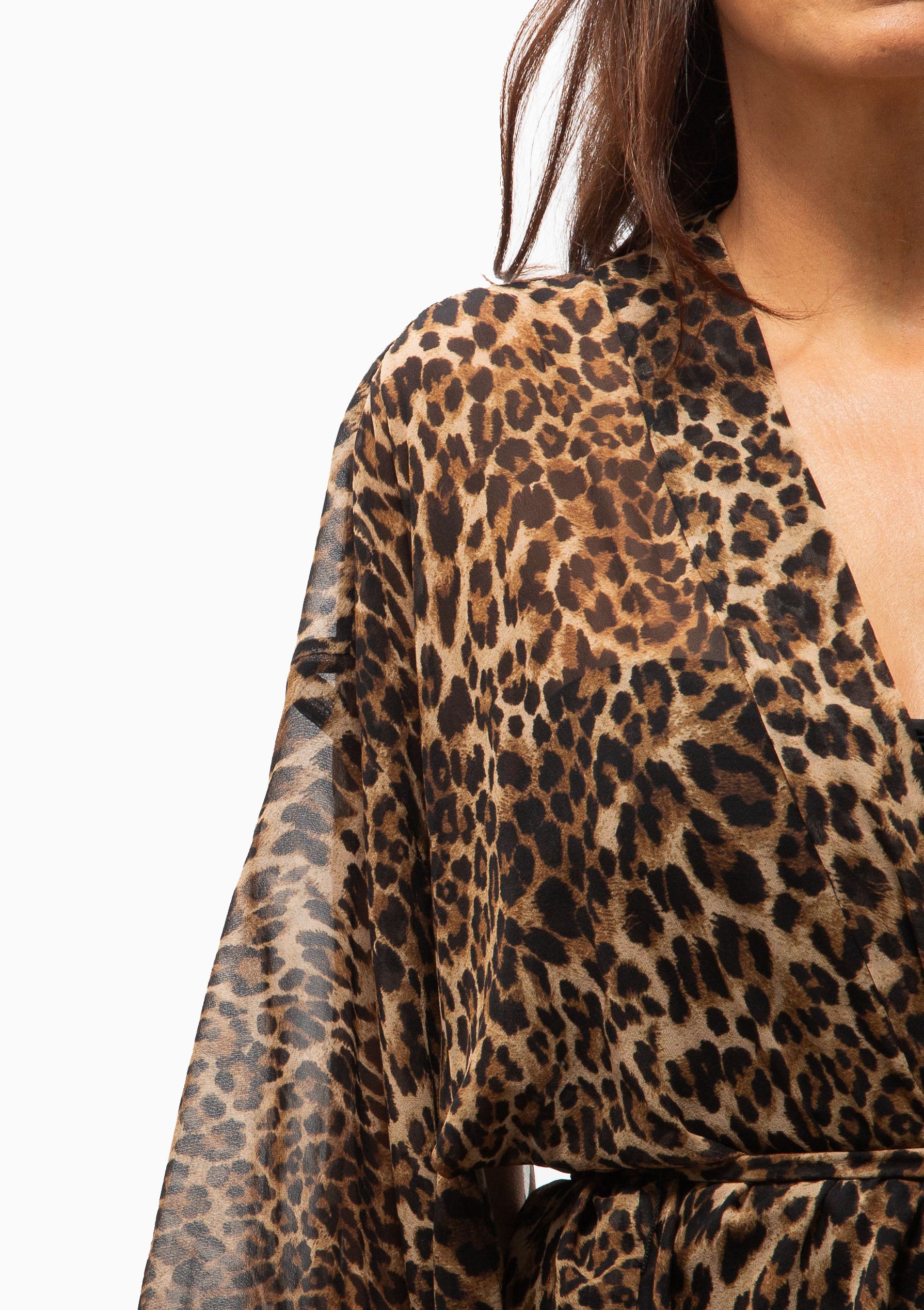 Kima Kimono | Vintage Leopard Print