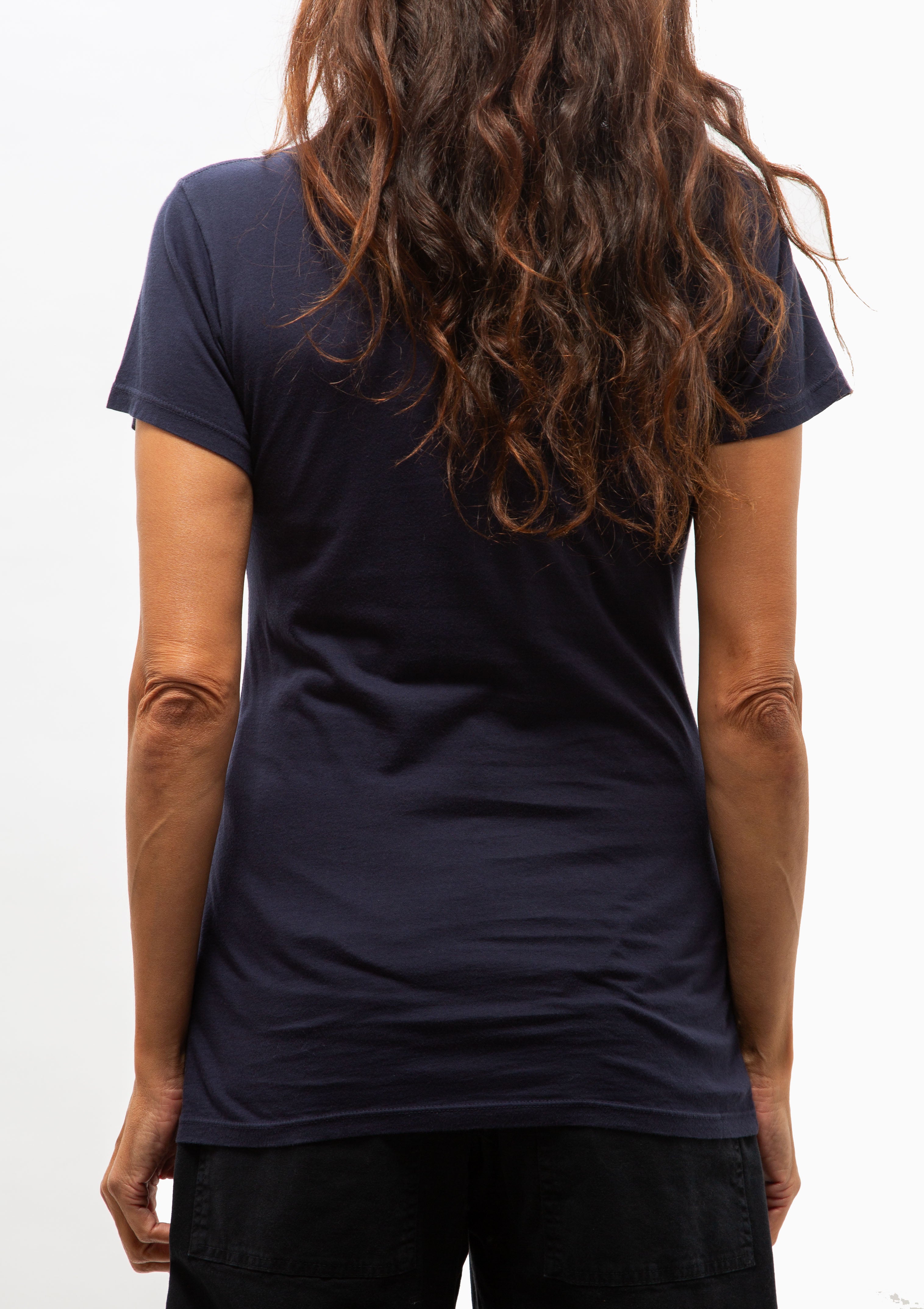 Lana Crewneck Tee | Collegiate Navy