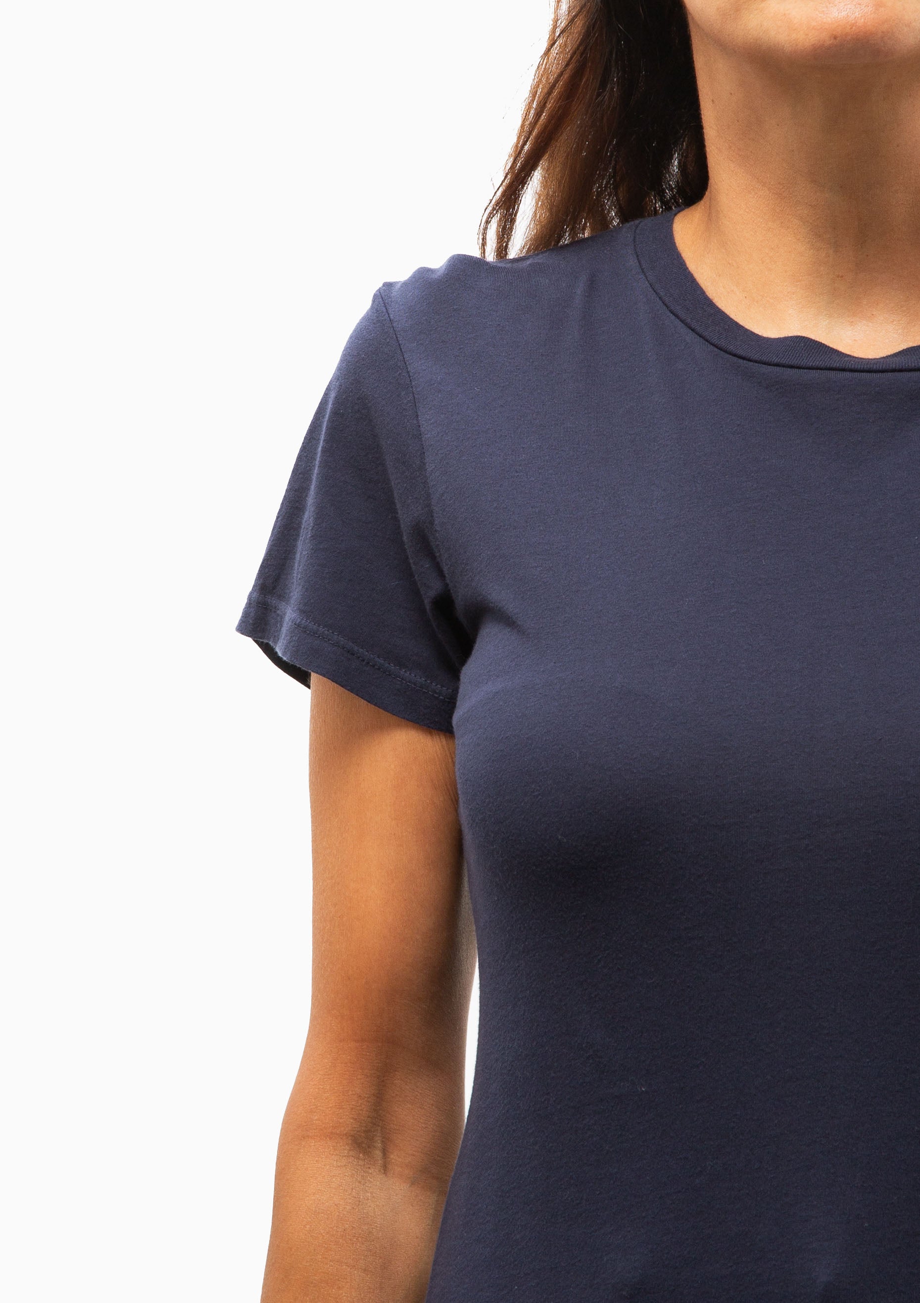 Lana Crewneck Tee | Collegiate Navy