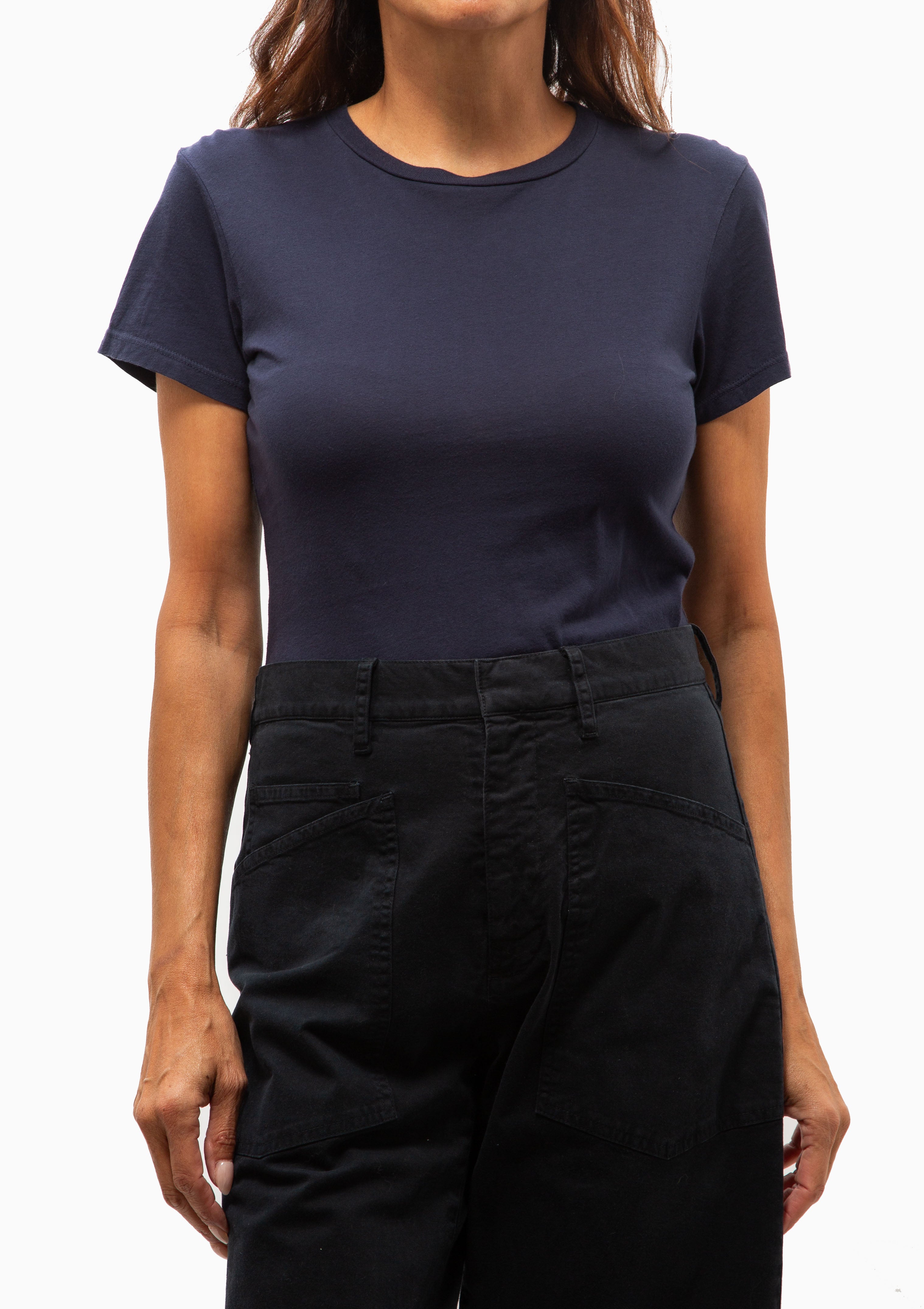 Lana Crewneck Tee | Collegiate Navy