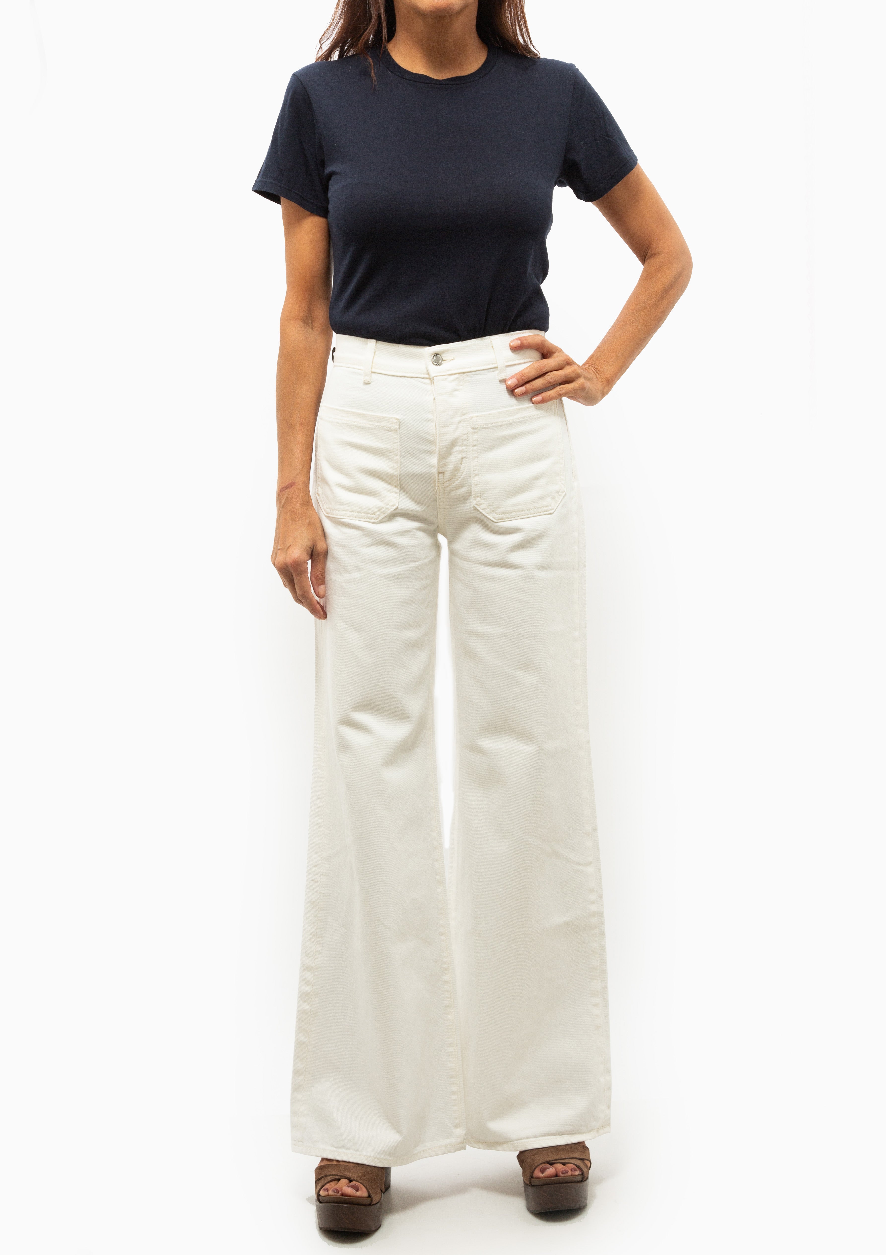 Lana Crewneck Tee | Midnight