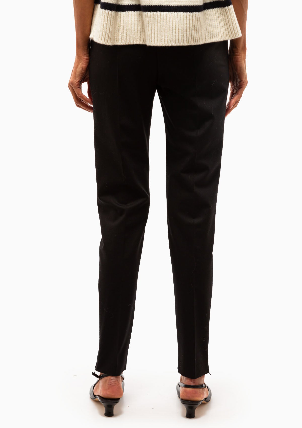 Lino Skinny Pant | Black