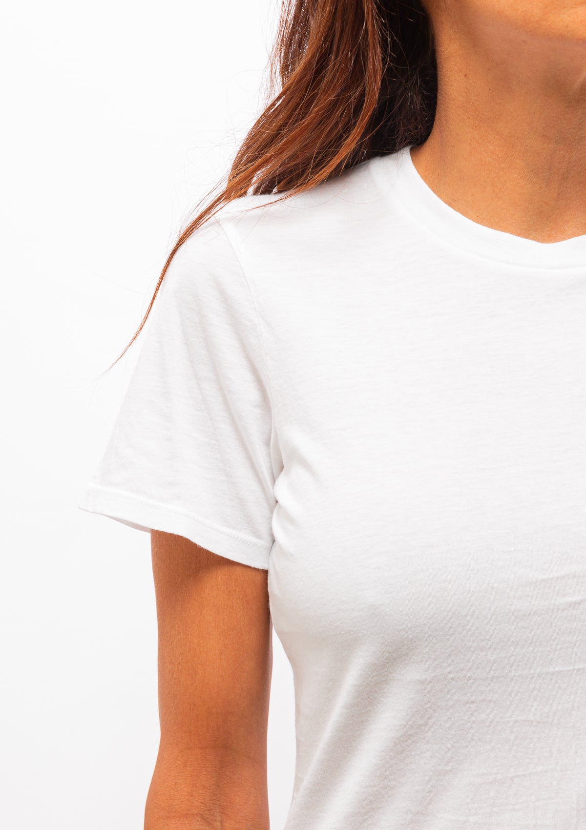 Mariela Crewneck Tee | White