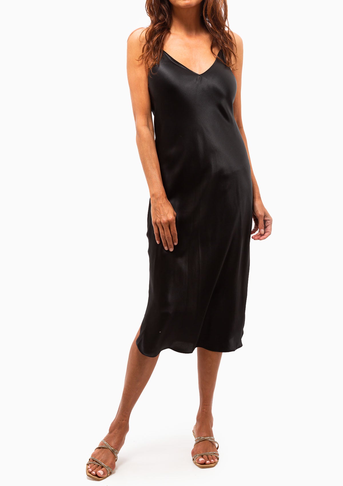 Midi Cami Dress | Black