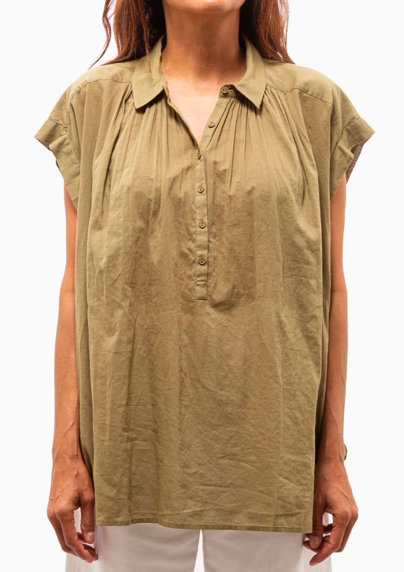 Normandy Blouse | Olive Green