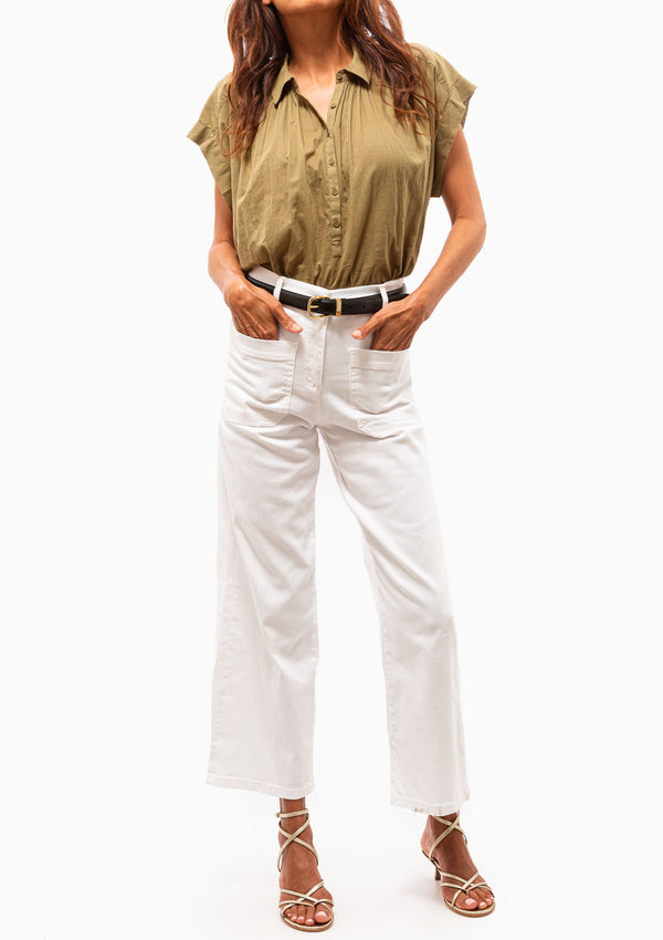 Normandy Blouse | Olive Green