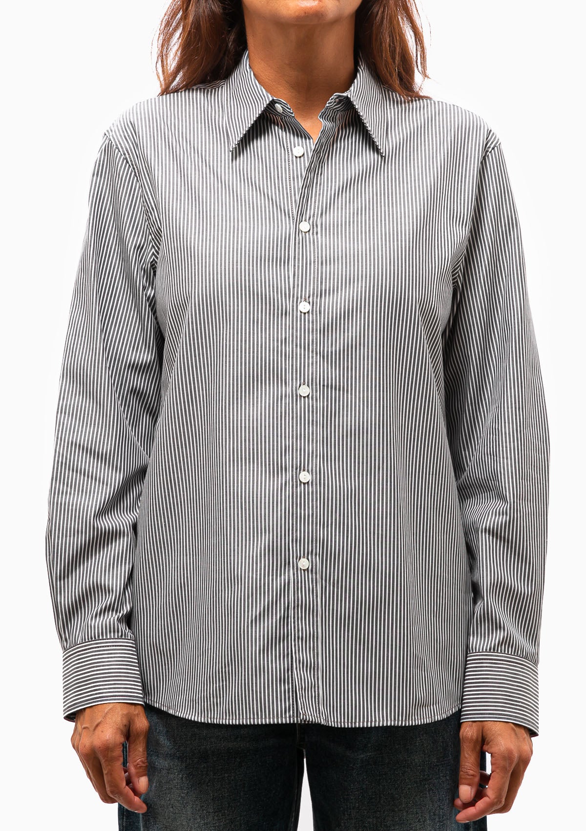 Raphael Classic Shirt | Black/White Stripe