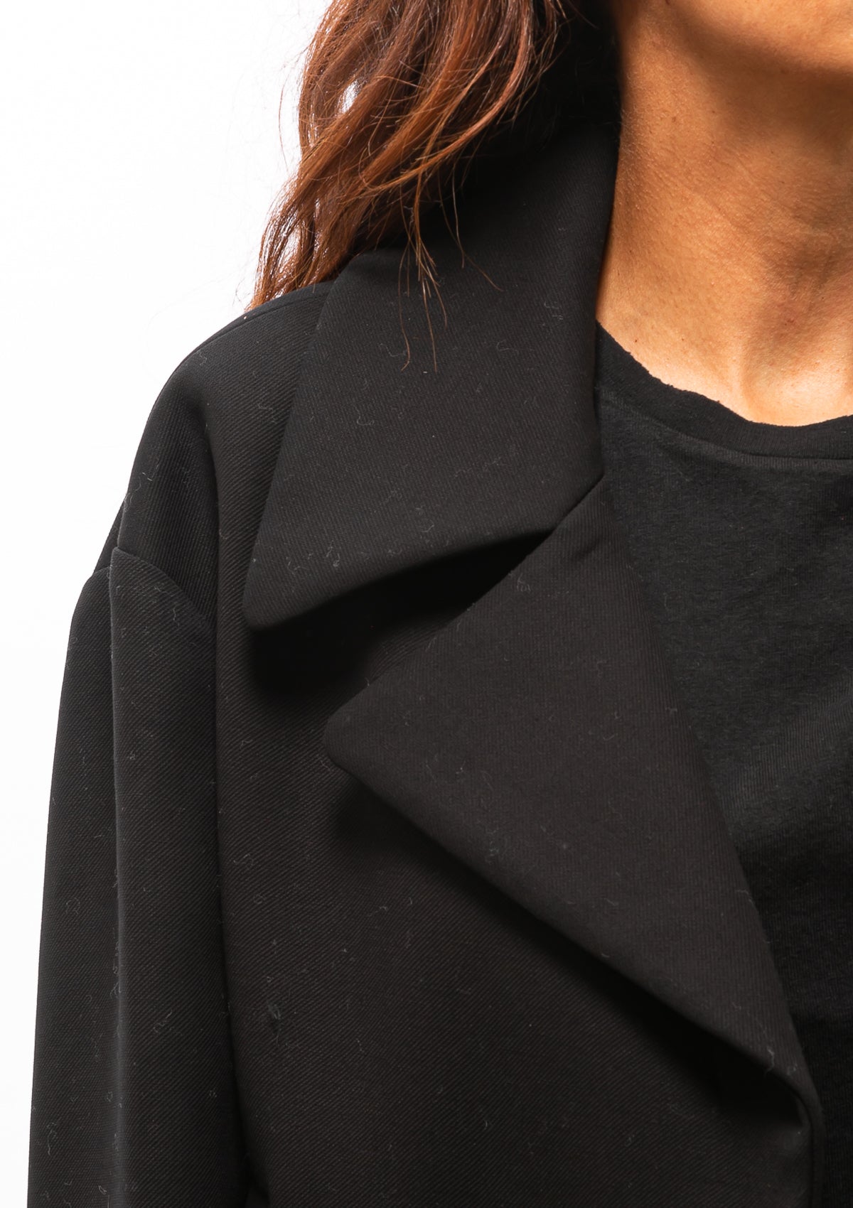 Cleophee Short DB Coat | Black