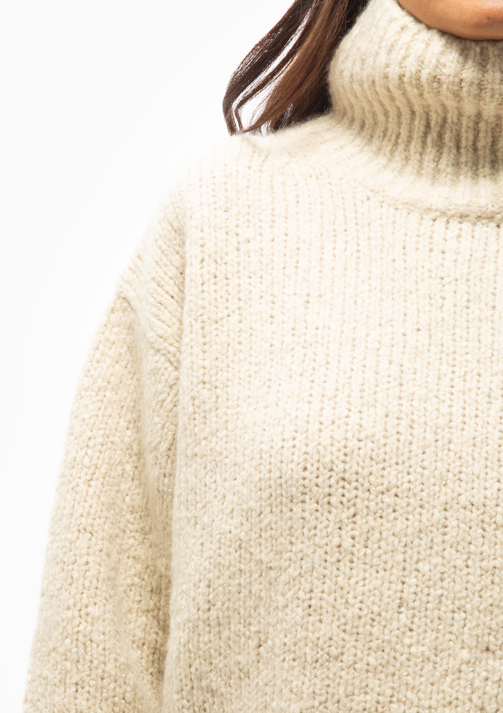 Tabitha Sweater | Beige Melange