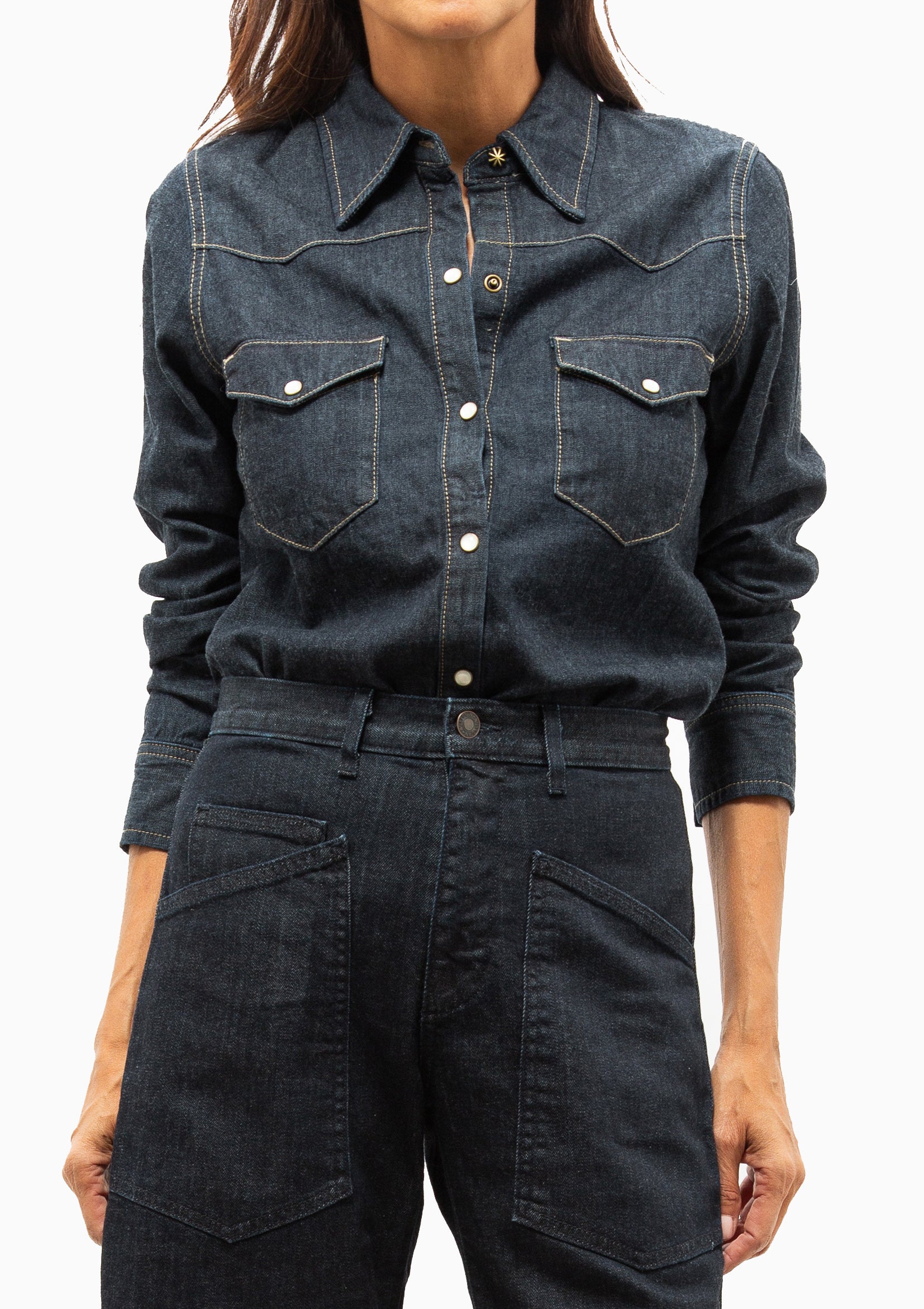 Travis Shirt | Indigo Rinse