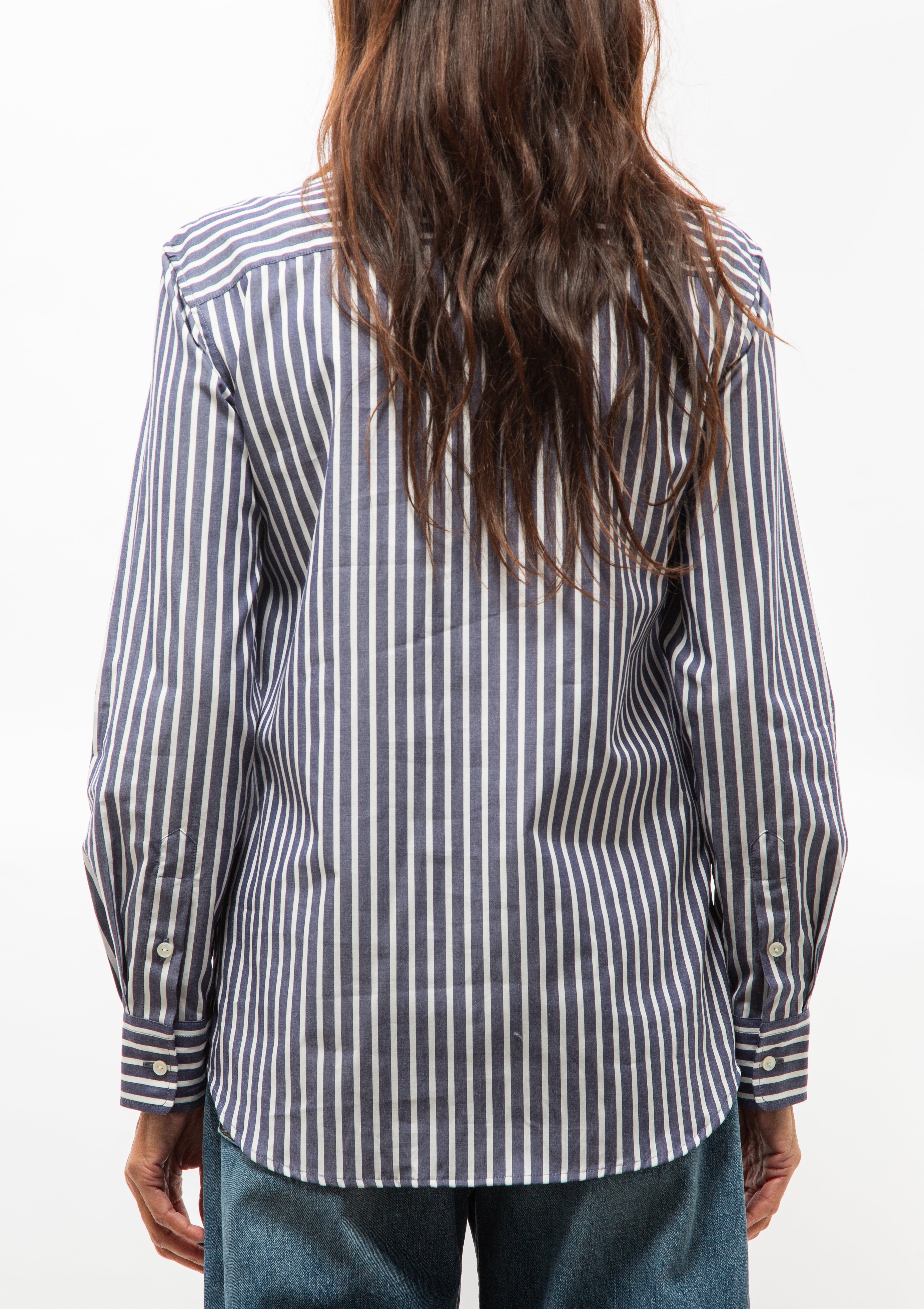 Raphael Classic Shirt | Midnight/White Stripe