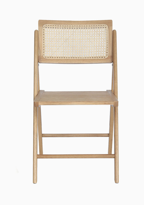 Natural Cane Rattan Folding Dining Chair