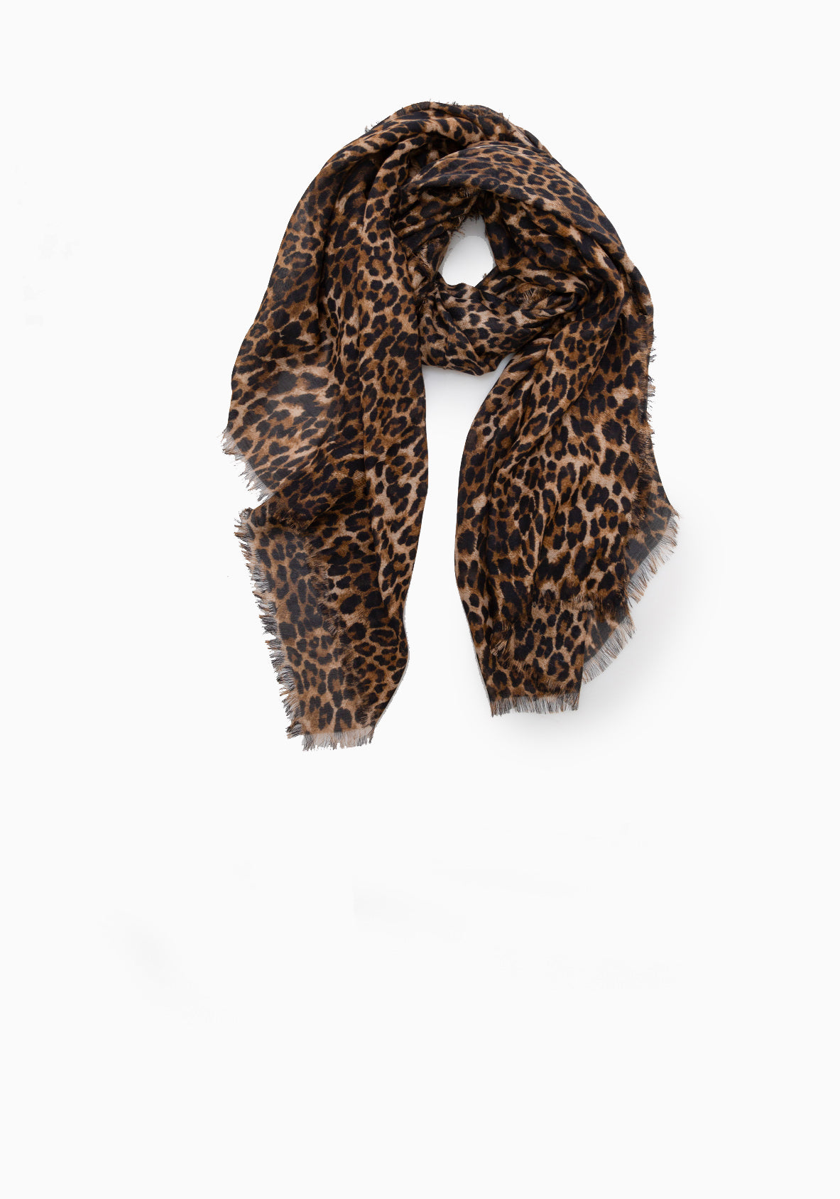 Cashmere Scarf | Vintage Leopard Print