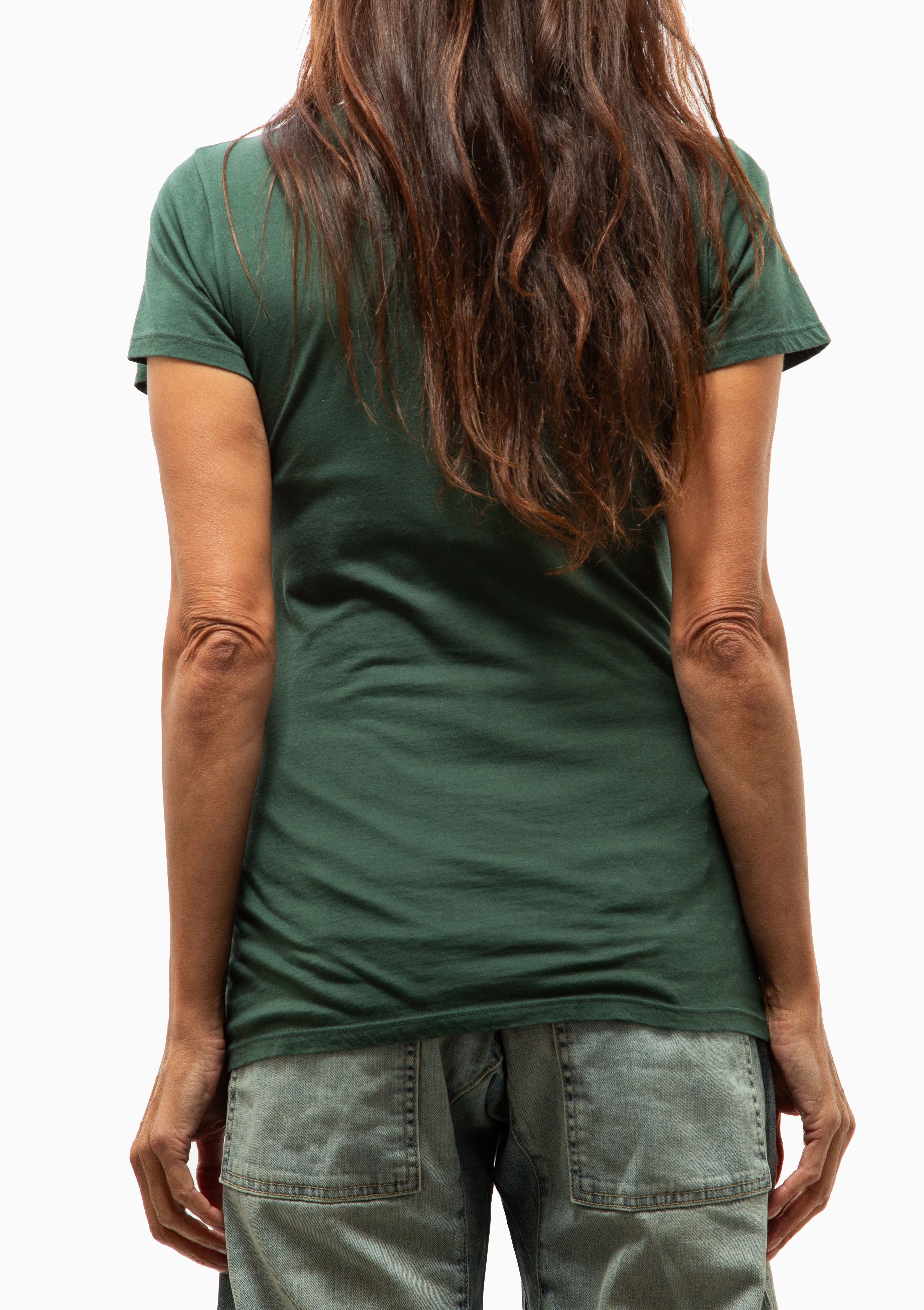 Lana Crewneck Tee | Evergreen