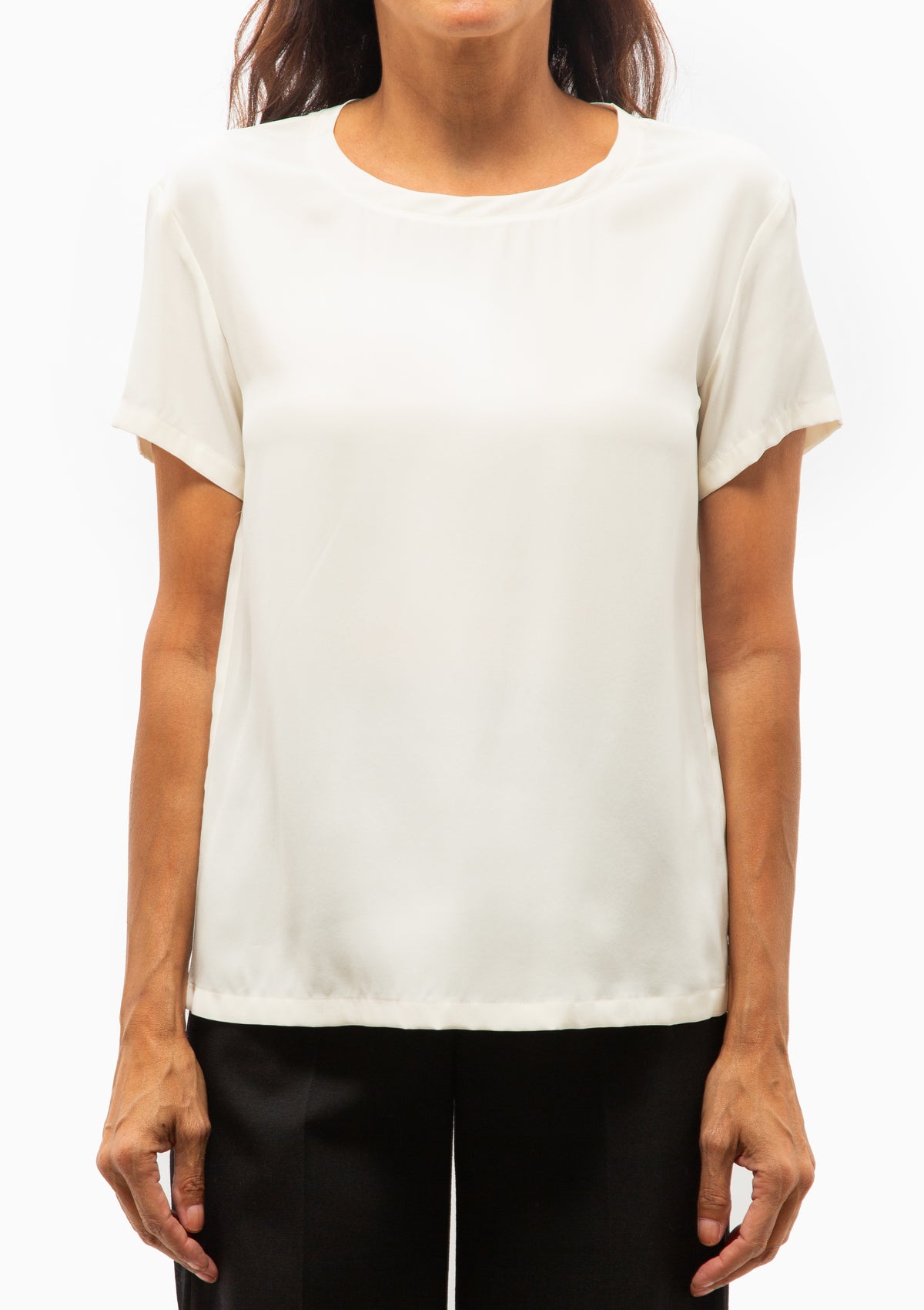 Reade Silk Top | Ivory