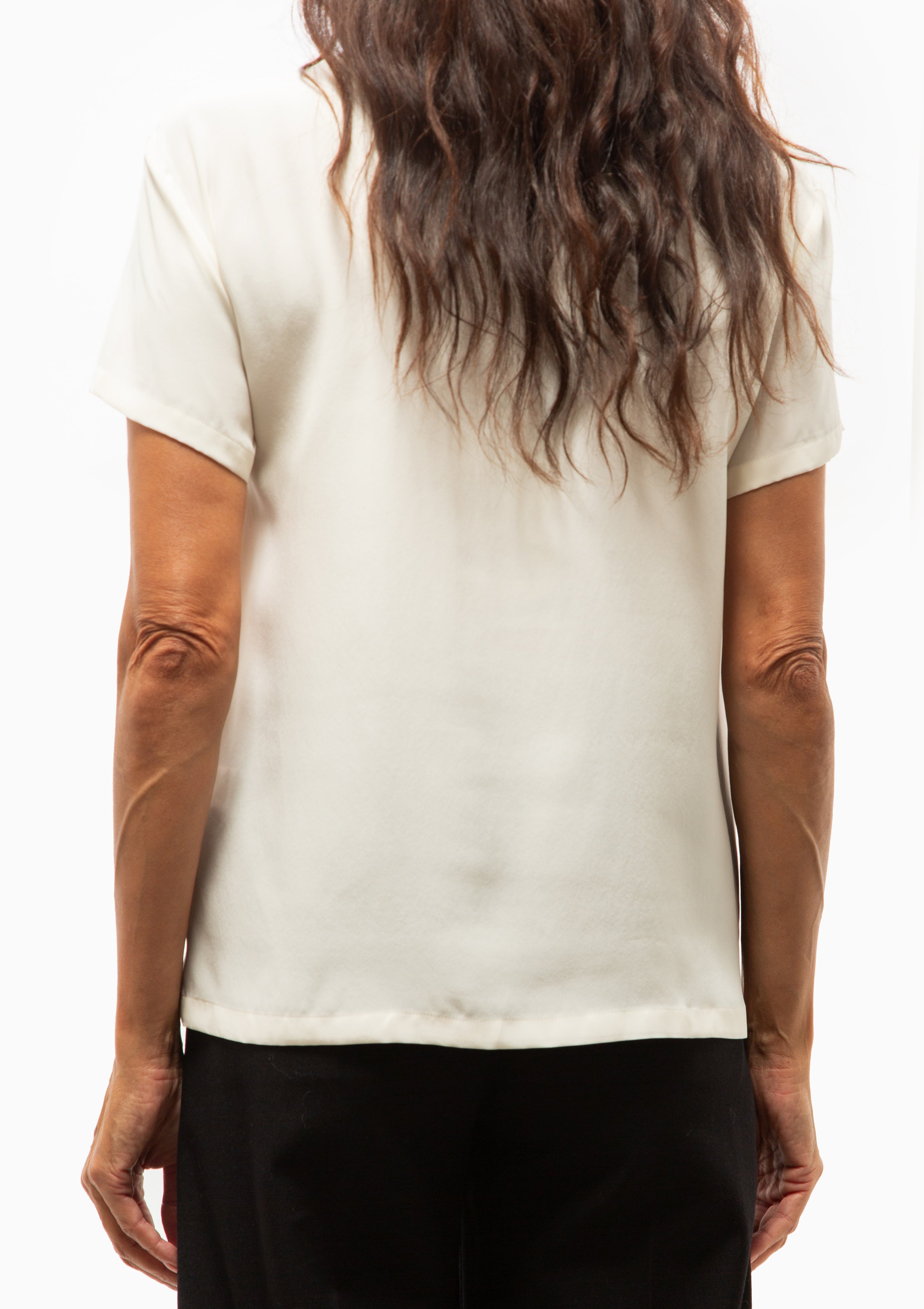 Reade Silk Top | Ivory