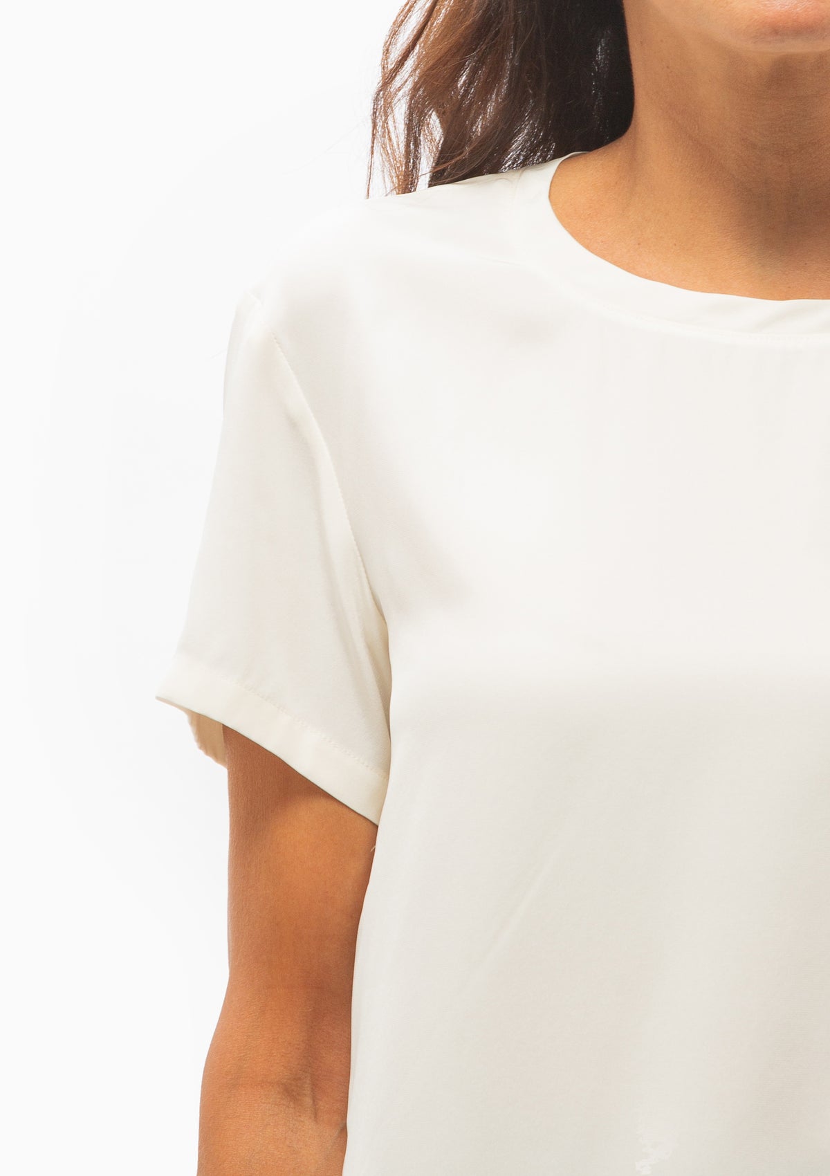 Reade Silk Top | Ivory