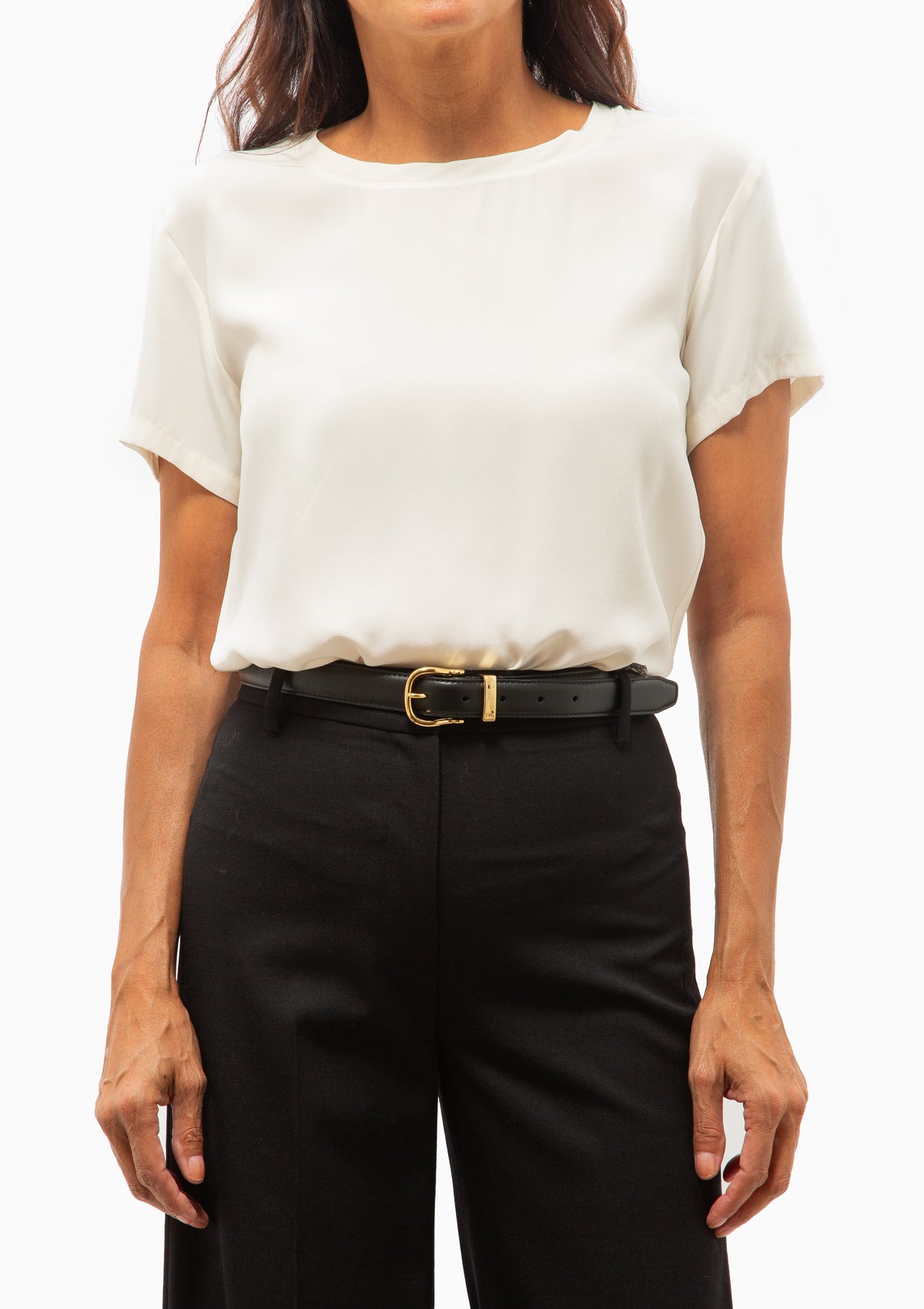 Reade Silk Top | Ivory