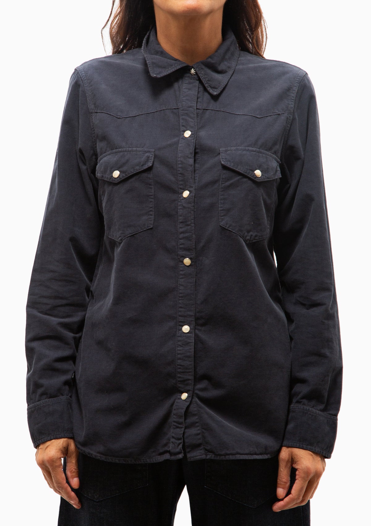 Travis Corduroy Shirt | Dusk Navy