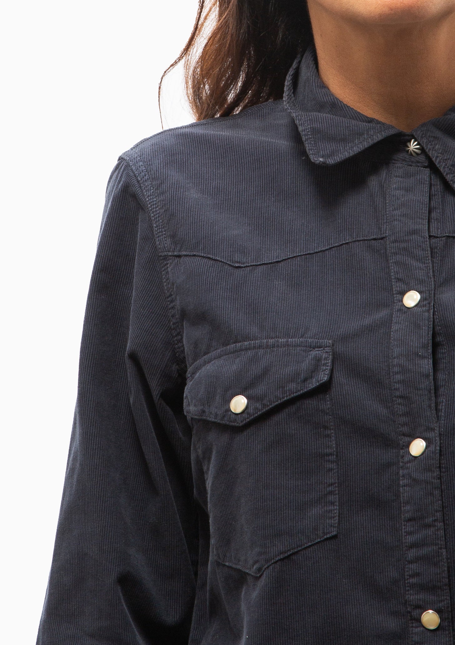 Travis Corduroy Shirt | Dusk Navy