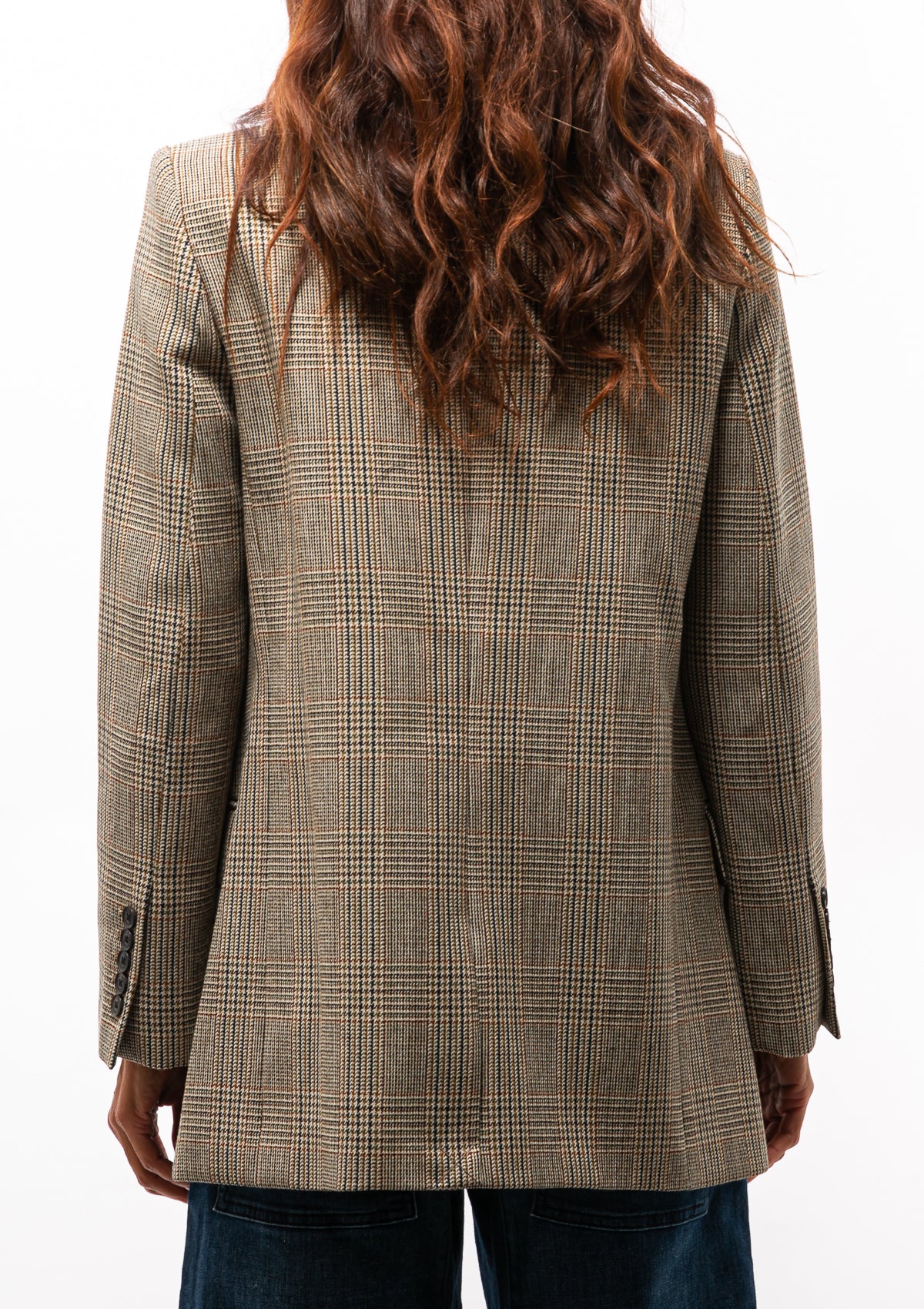 Diane Blazer | Black/Khaki Plaid