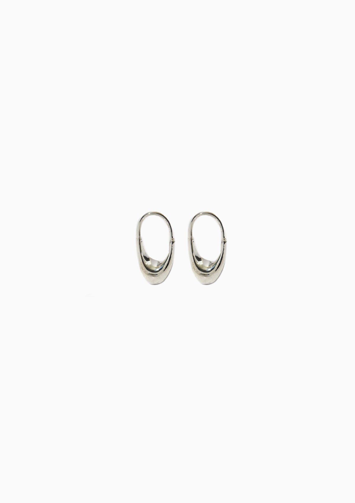 Roscida Drop Hoops | Silver