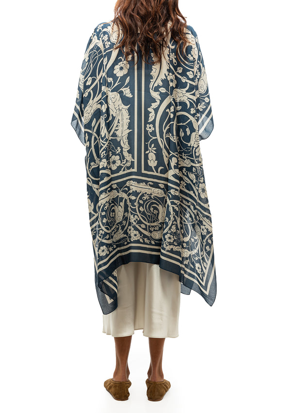 Jaipur Long Kimono | Blue