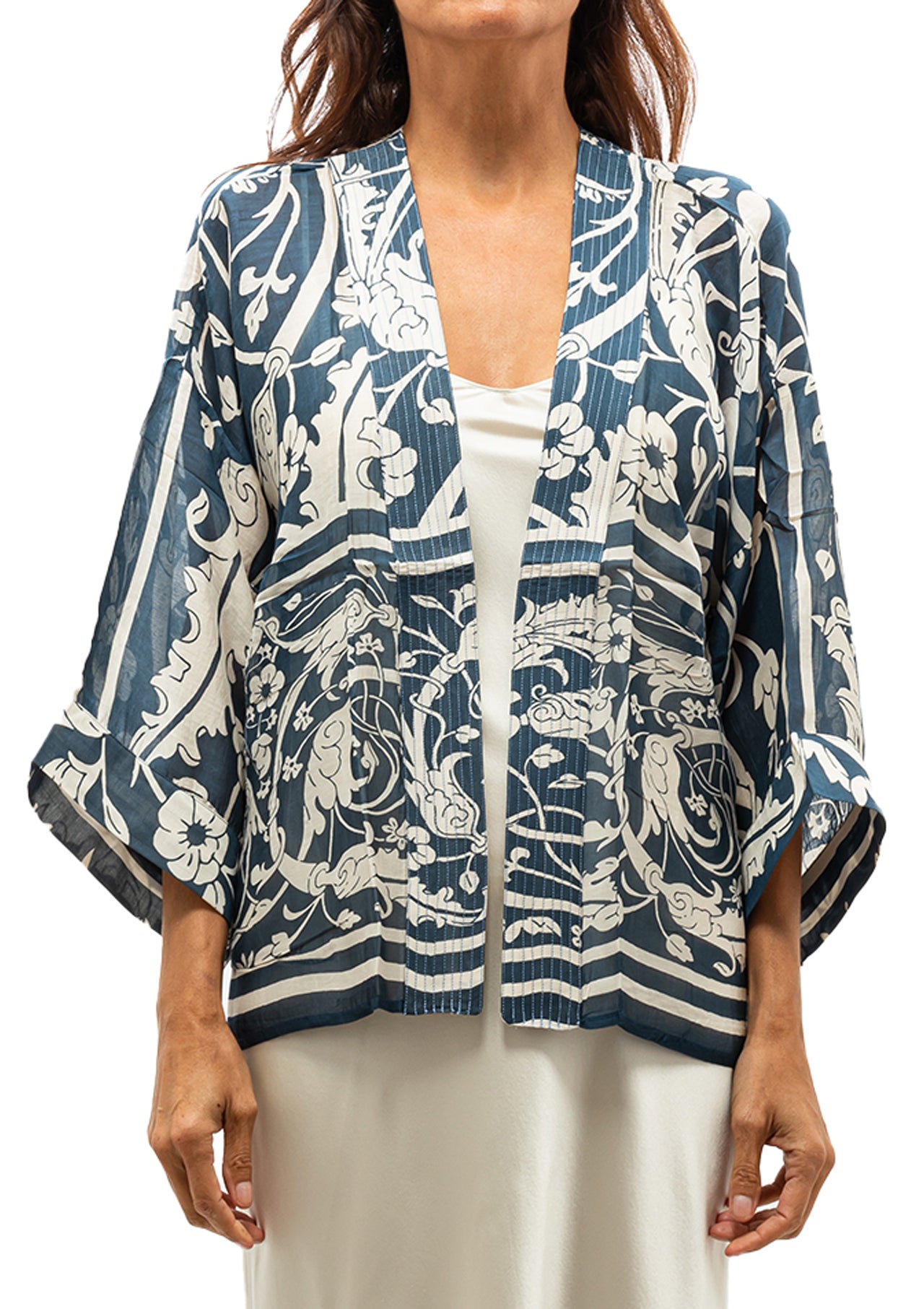 Jaipur Short Kimono | Blue