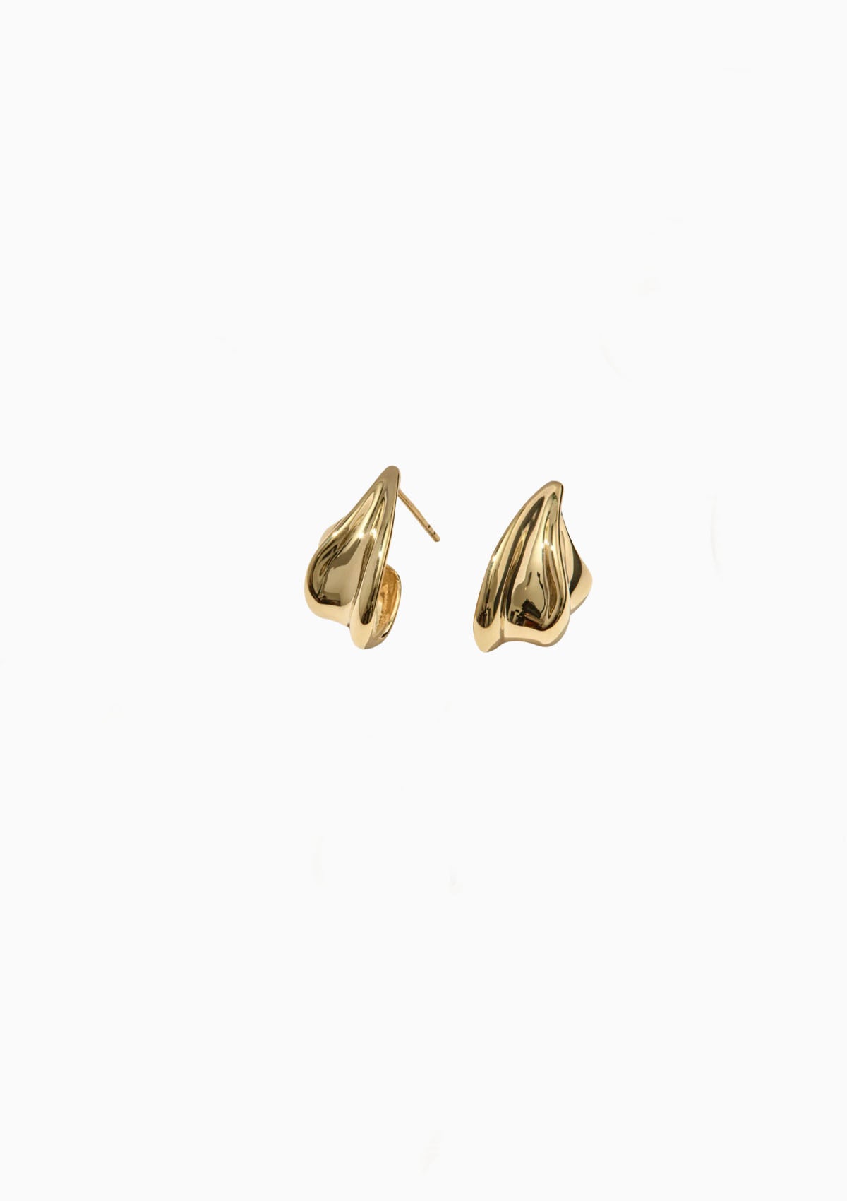 Wave Earrings | Gold