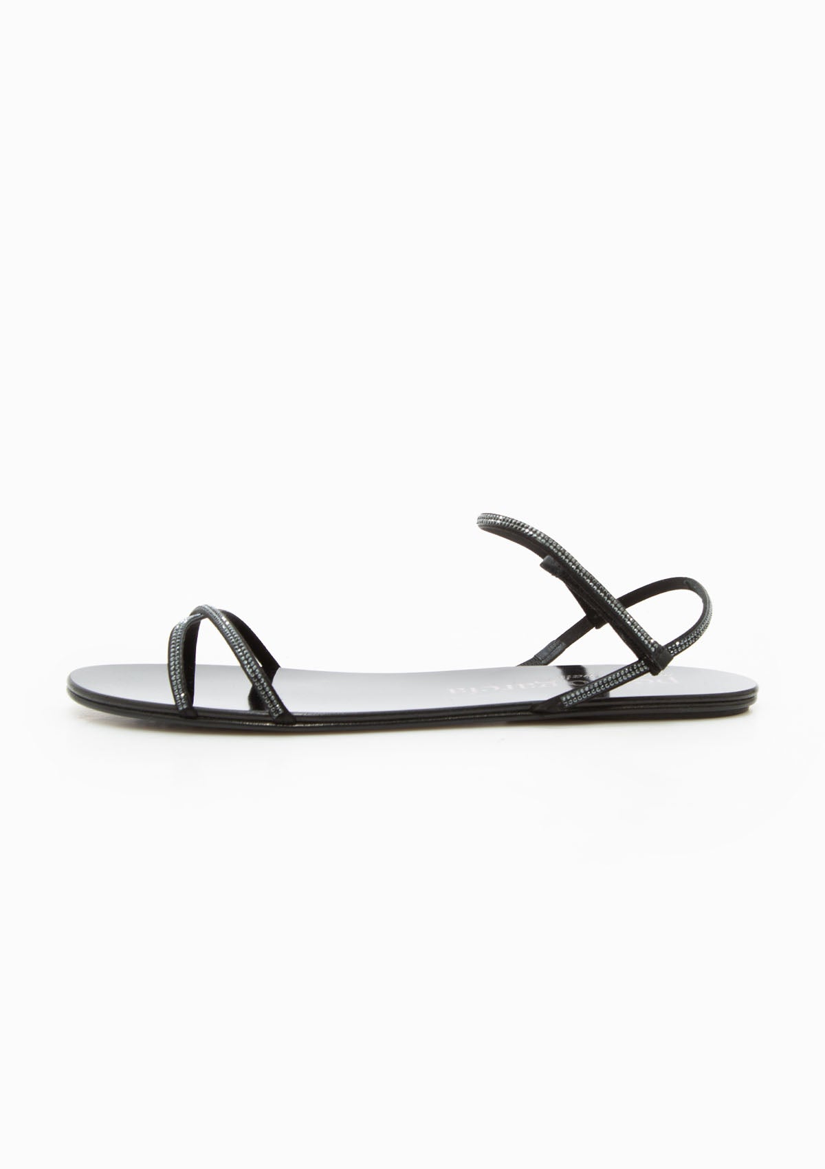 Panie Sandal | Obsidian Satin