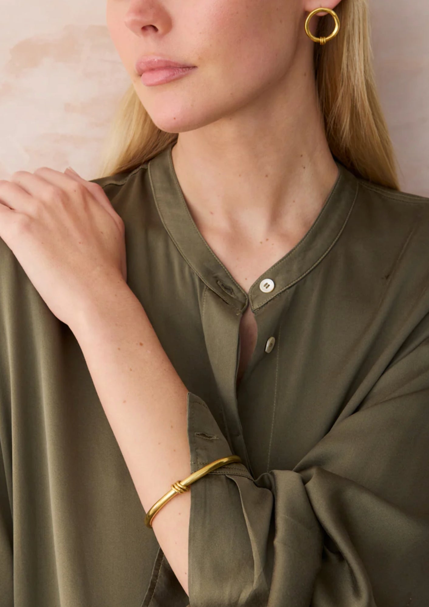 18kt Gold Vermeil PSTM Afghanistan Shadab Bangle | Gold