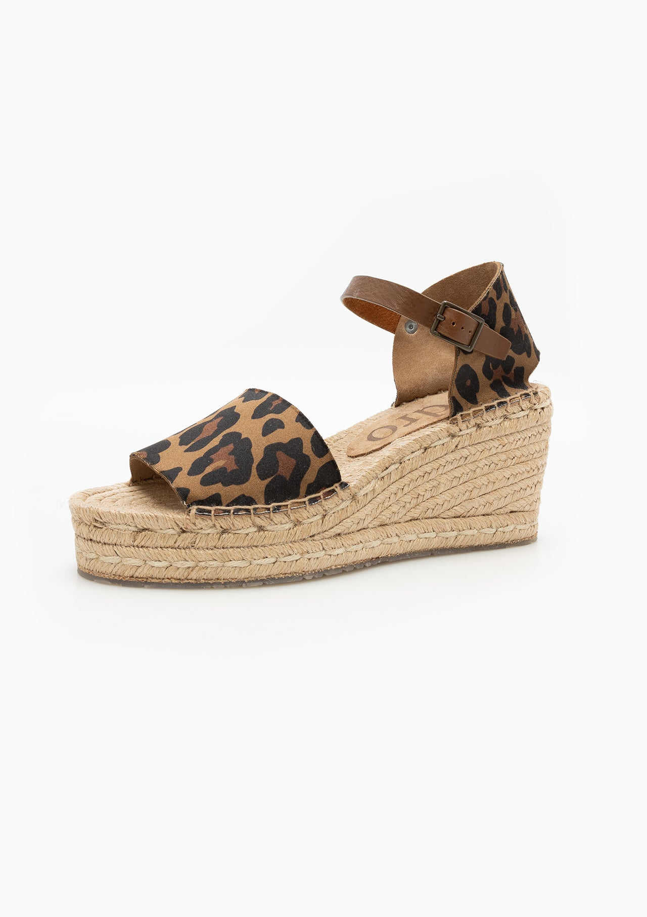 Orazia Wedge | Leopard Satin