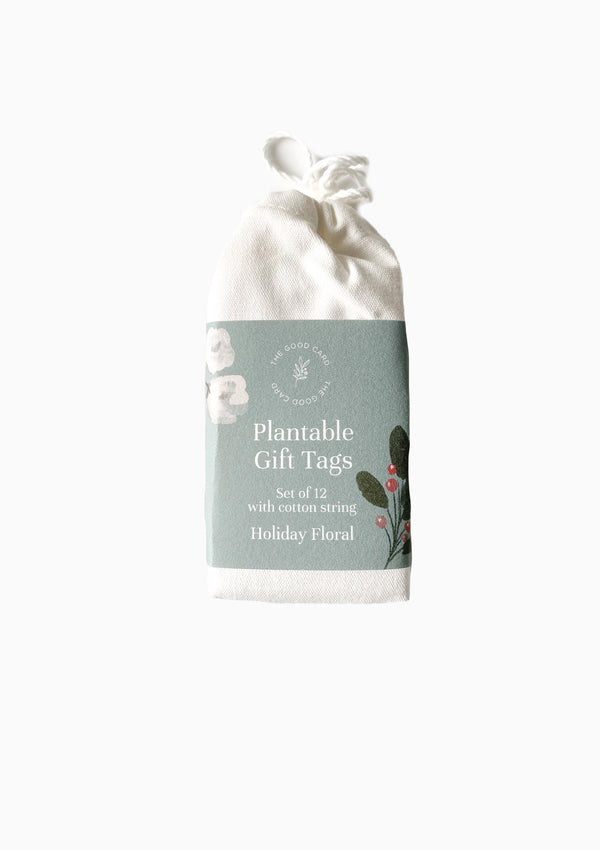 Plantable Gift Tags, Holiday Florals