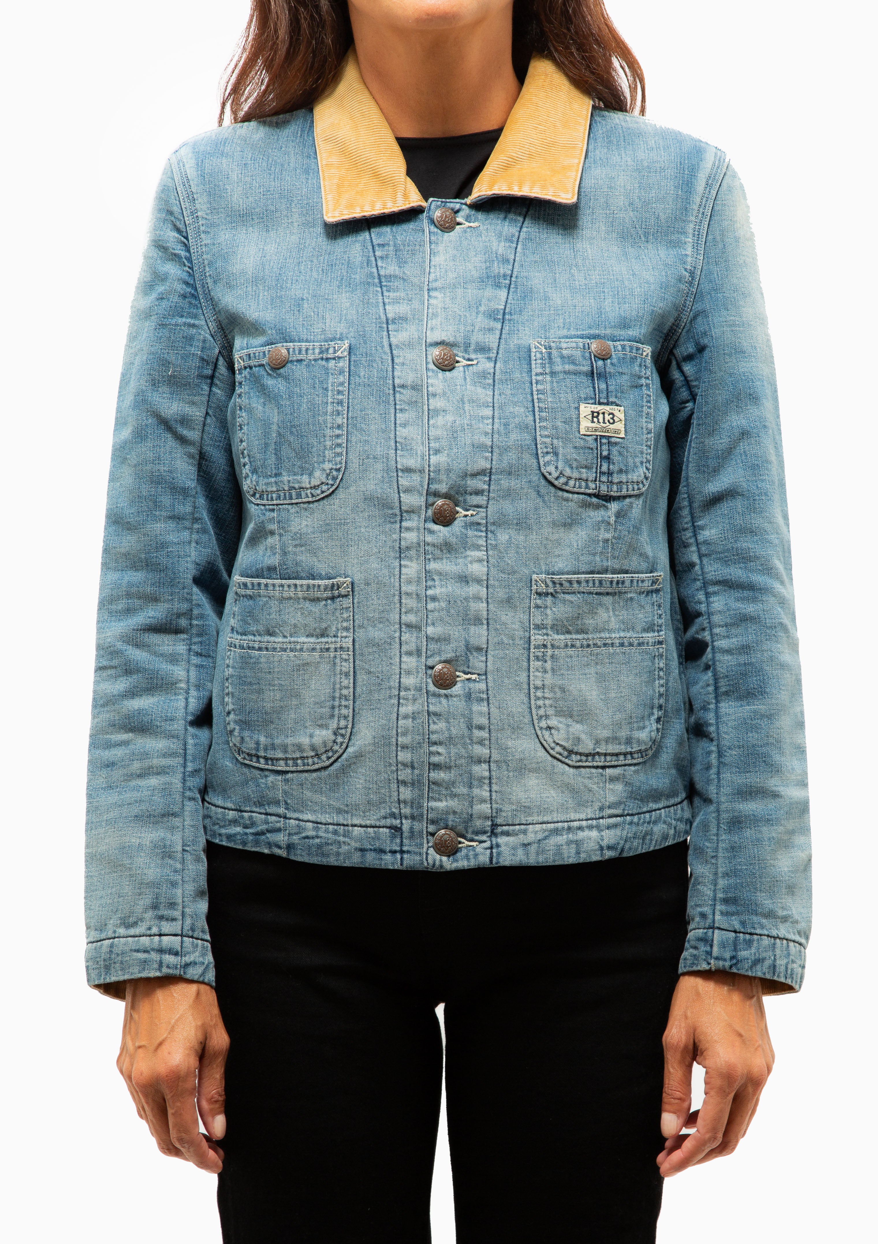 Cropped Chore Coat | Callie Blue
