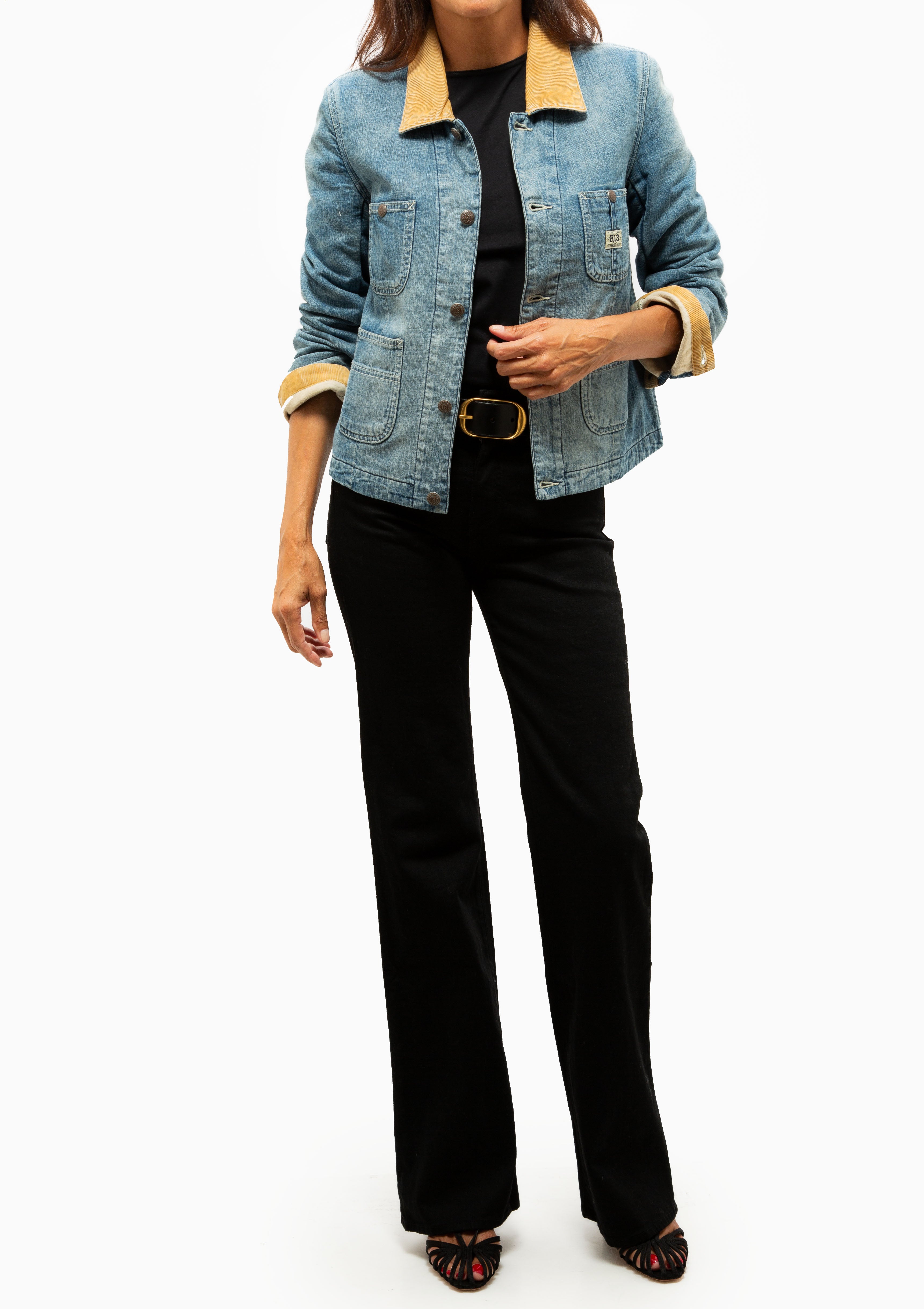 Cropped Chore Coat | Callie Blue