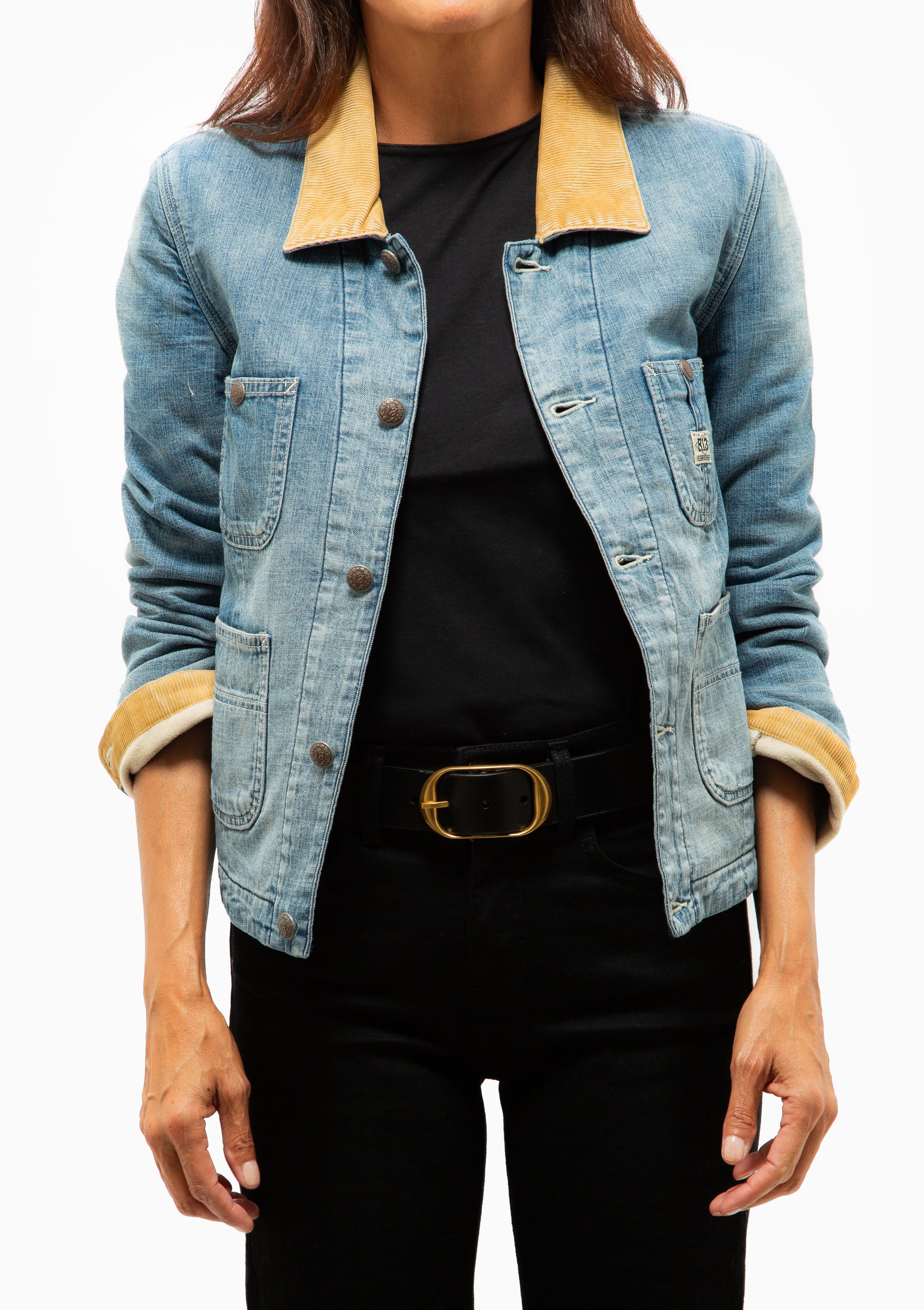 Cropped Chore Coat | Callie Blue