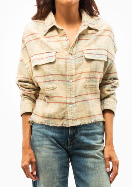 新作グッ DIANI-R13-Cropped-Work-Shirt- トップス
