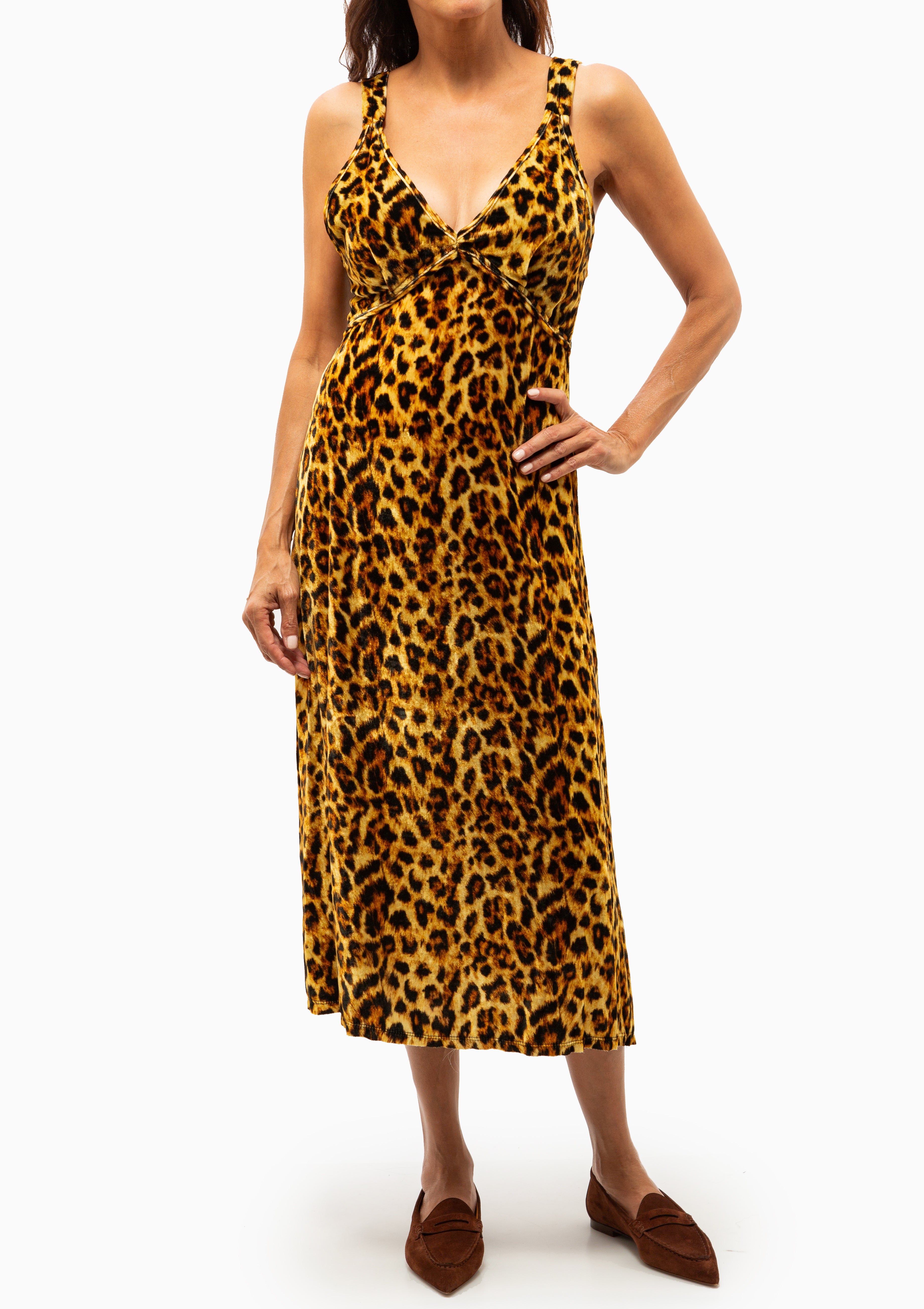 Grunge Slip | Light Brown Leopard