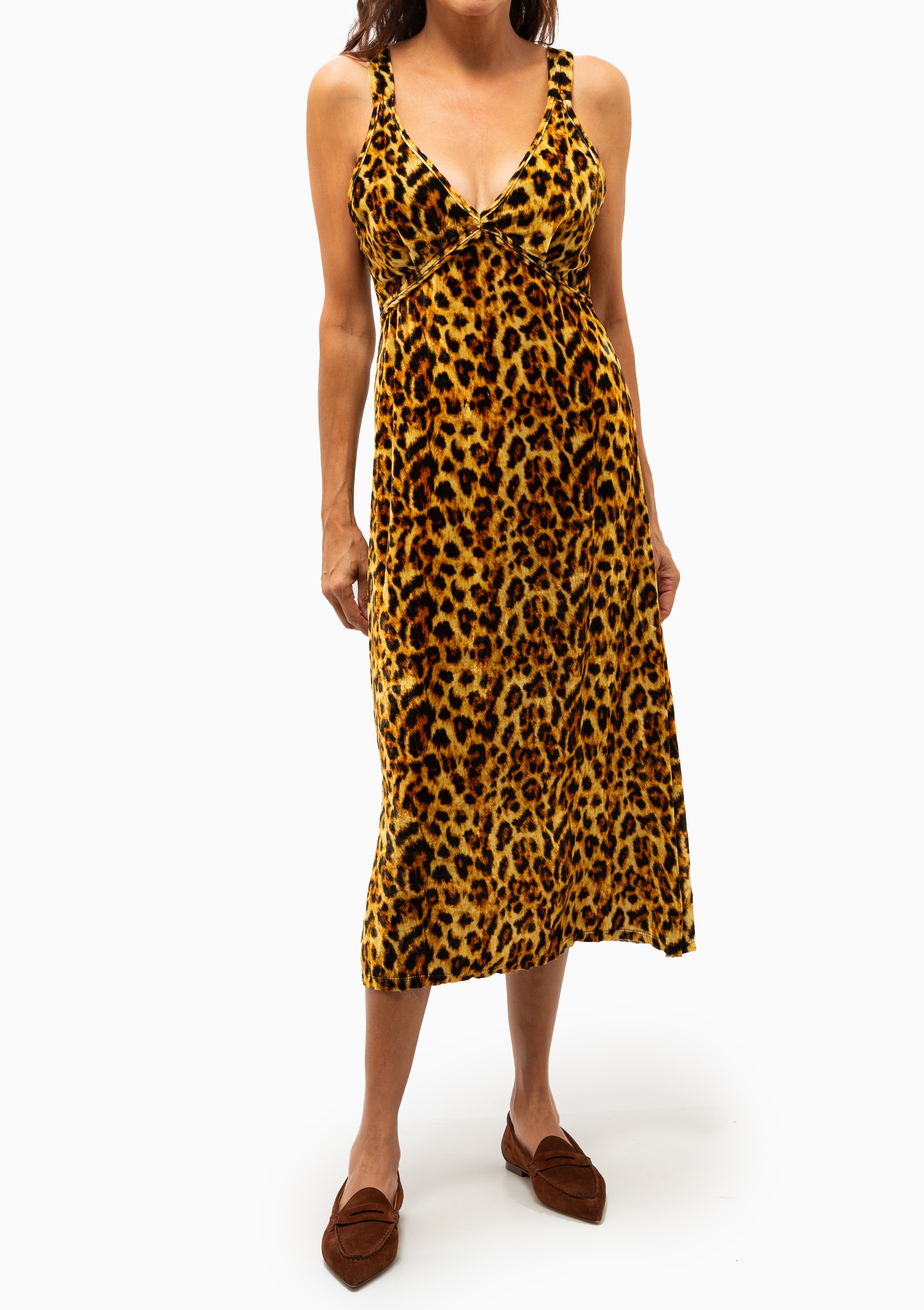 Grunge Slip | Light Brown Leopard